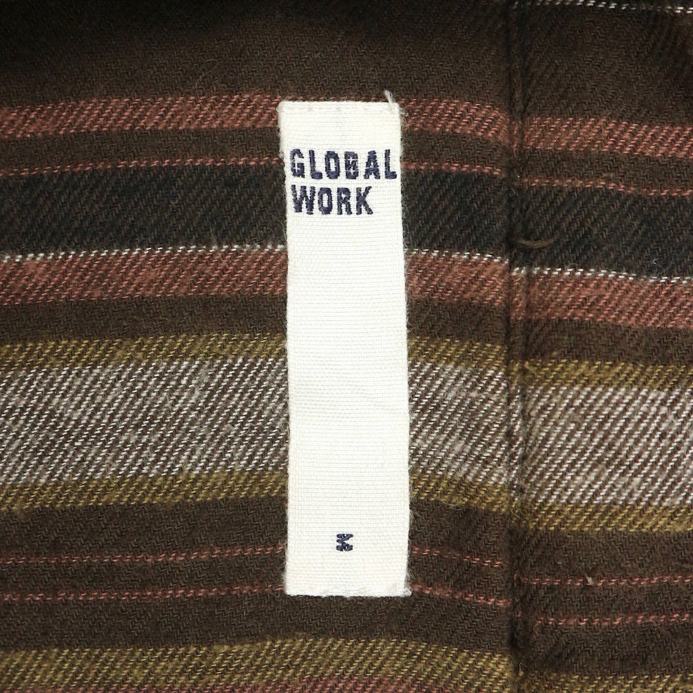 Global Work Heavy Flannel Overshirt Size M