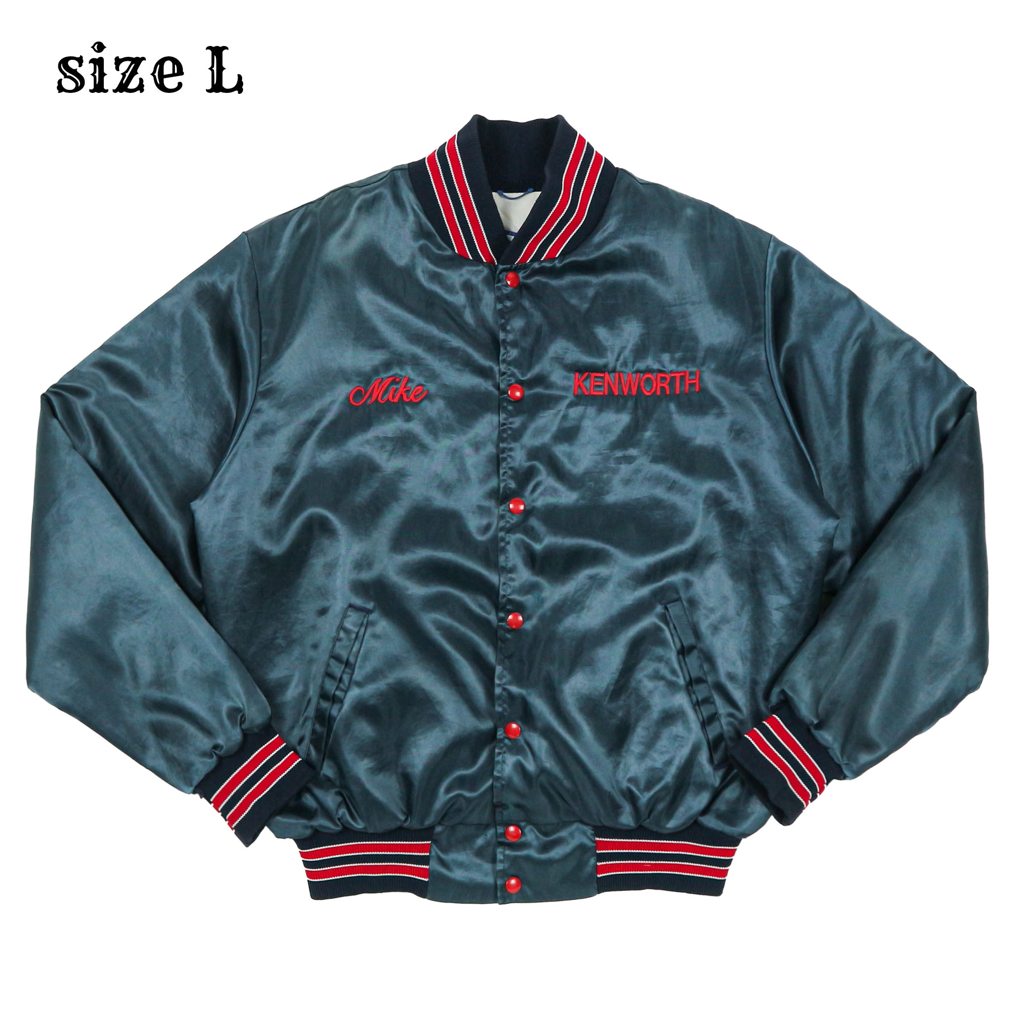 Vtg Rennoc Made in USA Trucker Team Jacket Size L