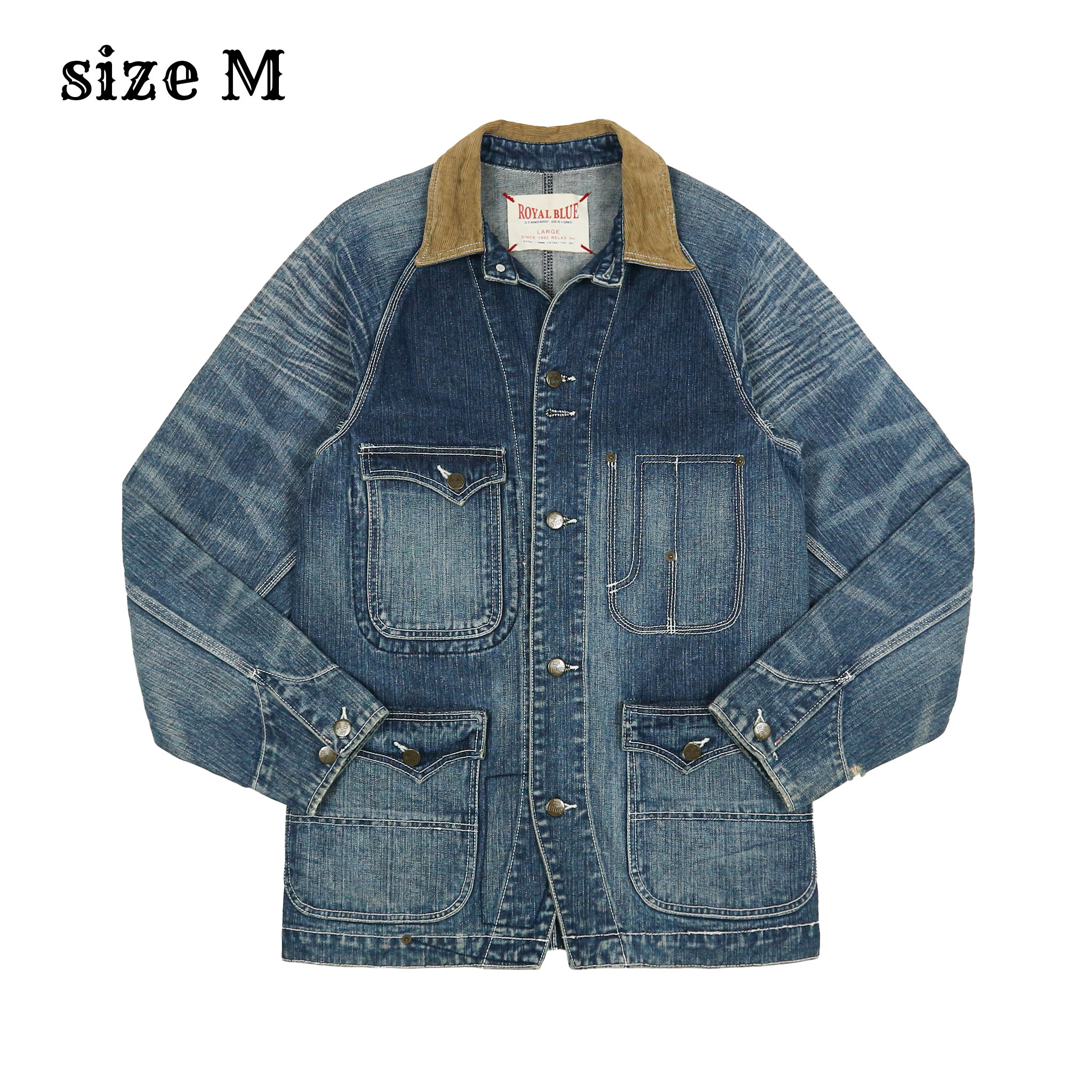 Royal Blue by Relax Inc. Japan Denim Coat Size M