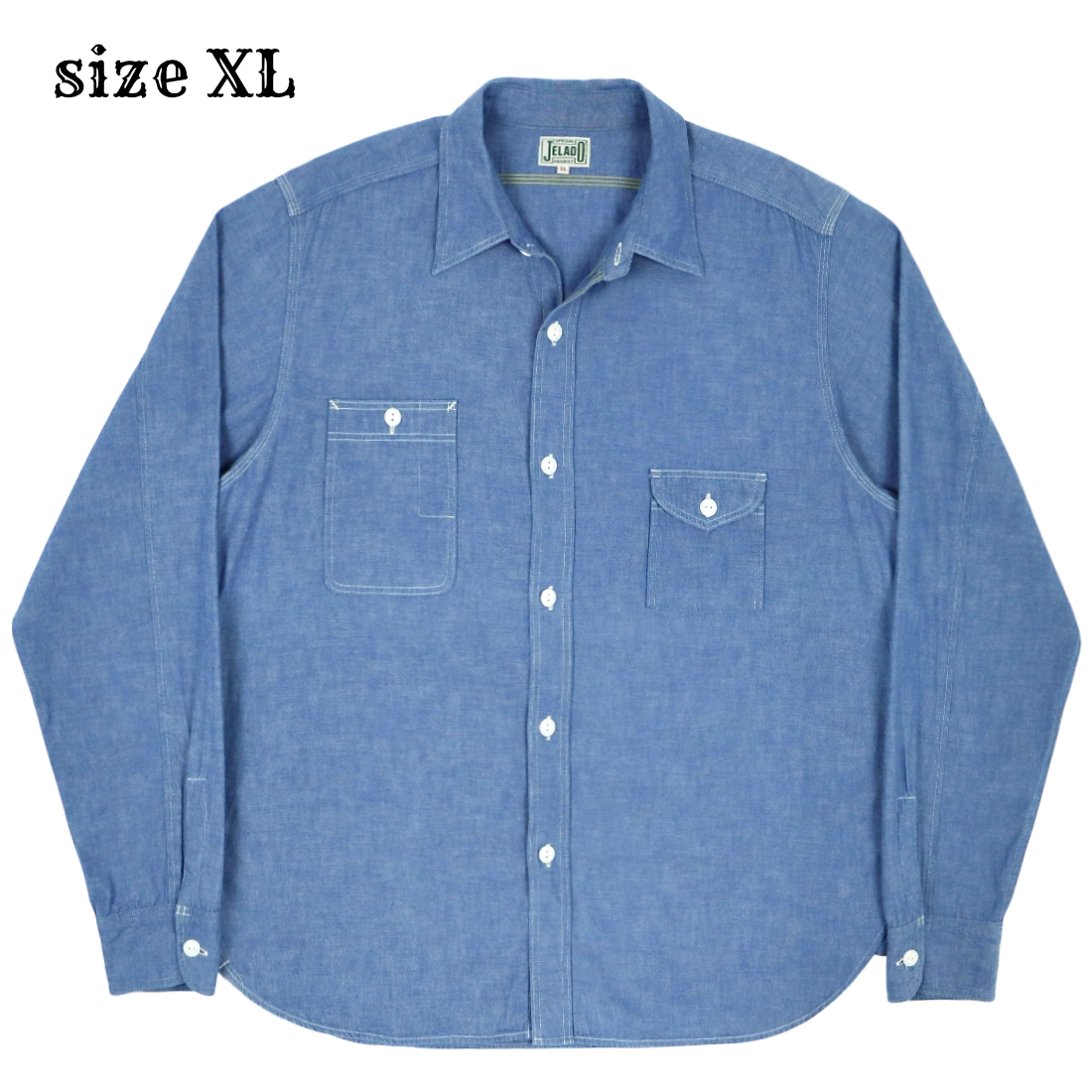 Jelado Japan Chambray Work Shirt Size XL