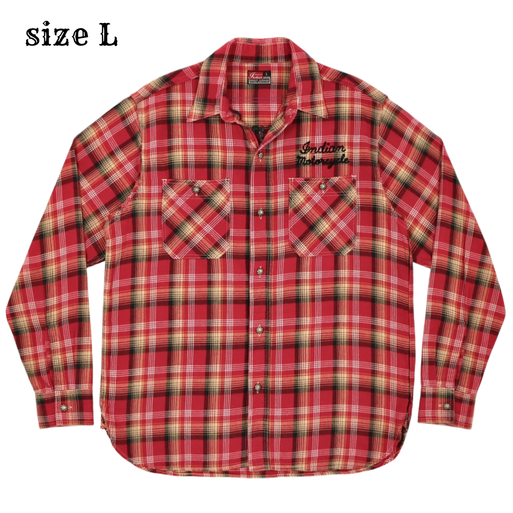Indian Motorcycle Toyo Enterprise Flannel Shirt Size L