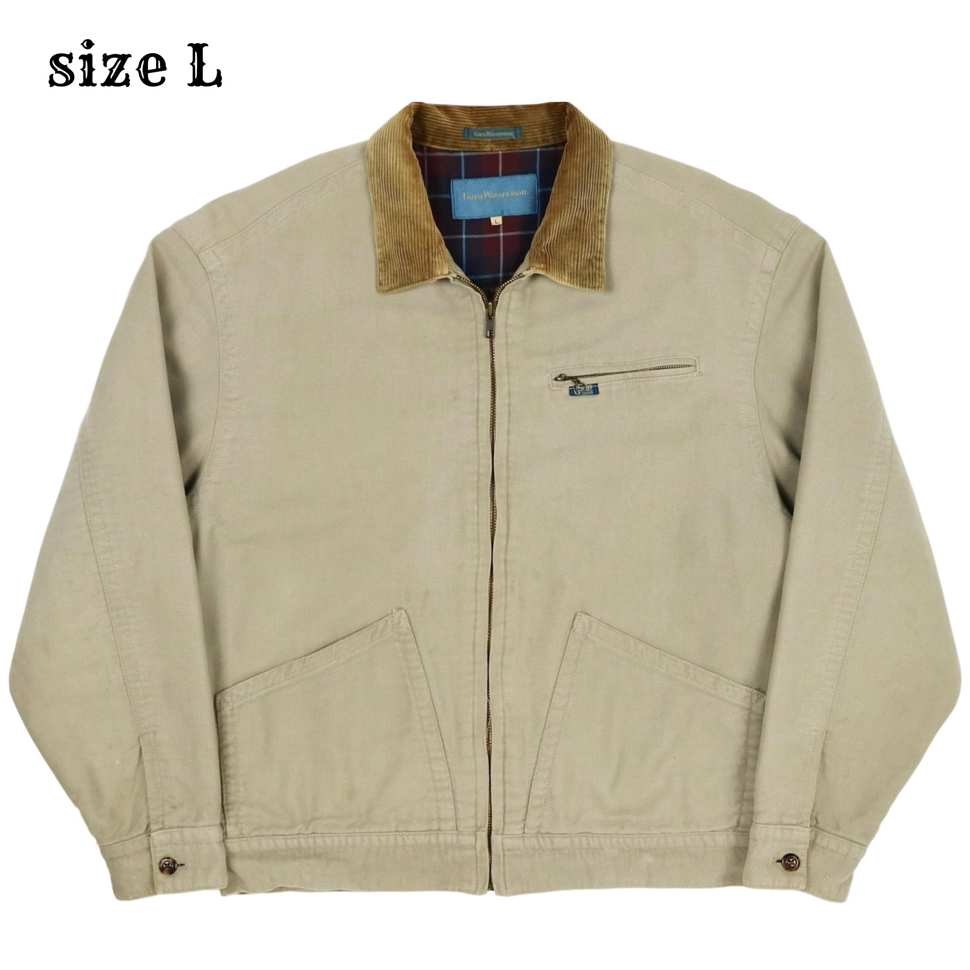 Gary Wasserman Quilt-lined Work Jacket Size L