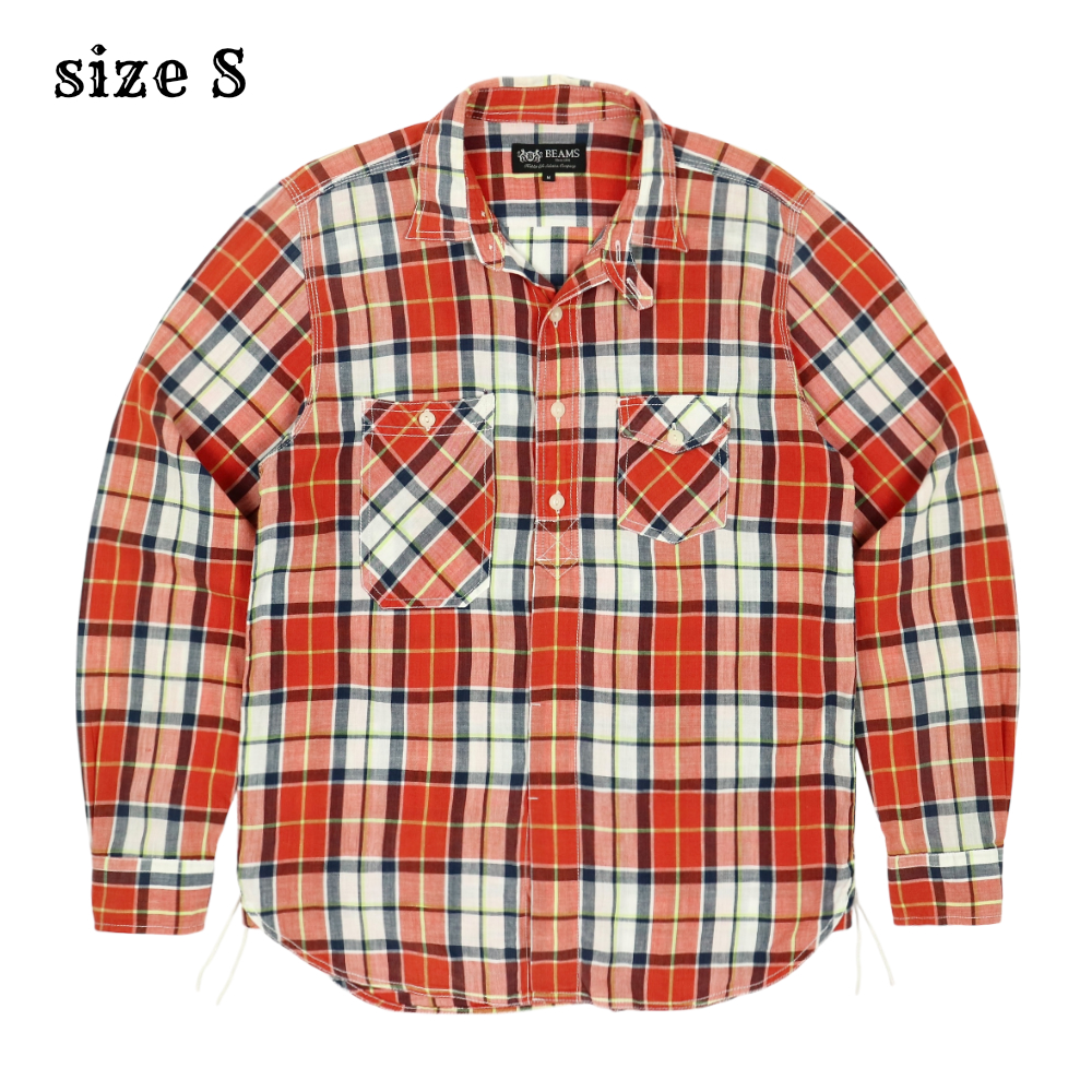 Beams Japan Plaid Work Shirt Size S