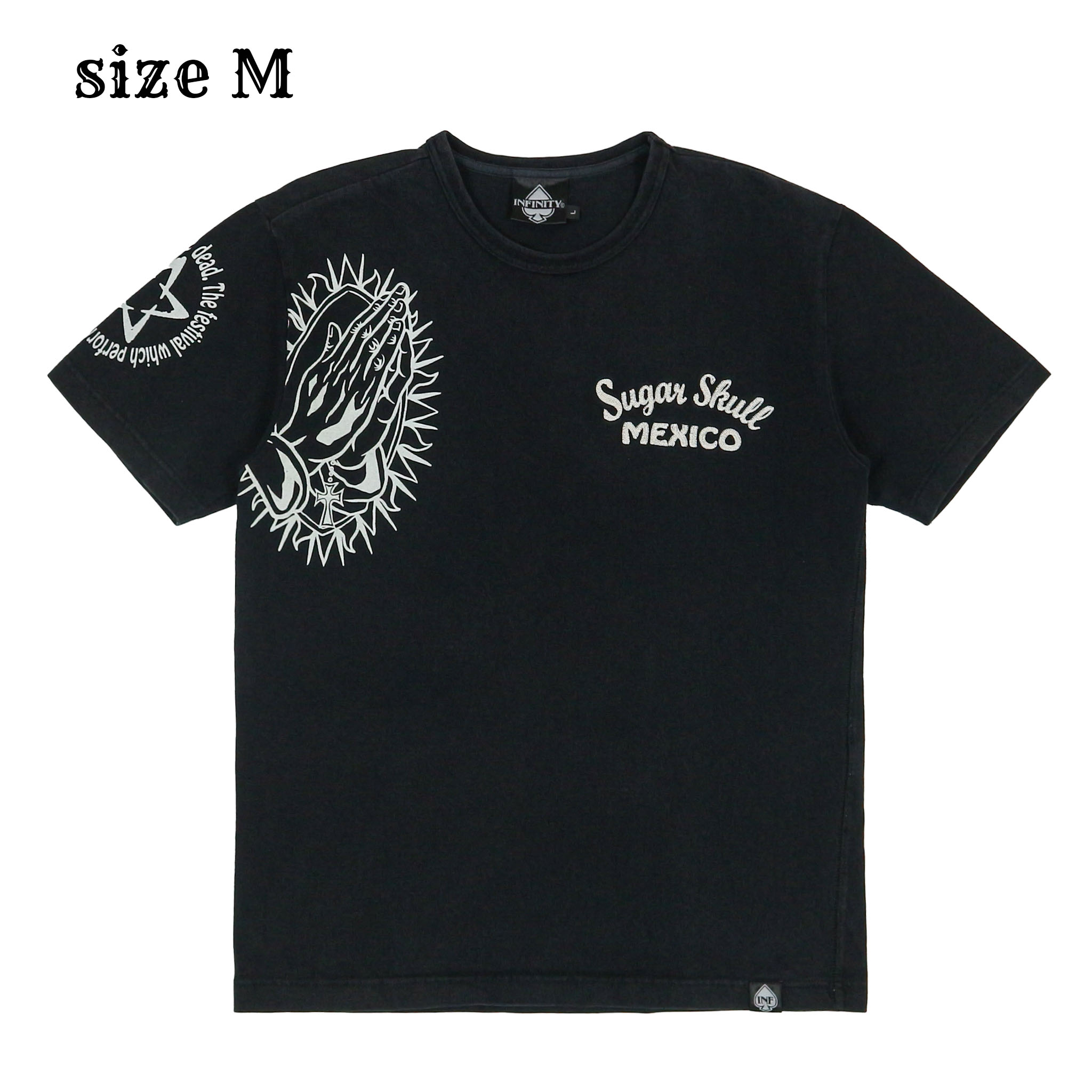 Infinity Brand Embroidery Graphic T-Shirt Size M