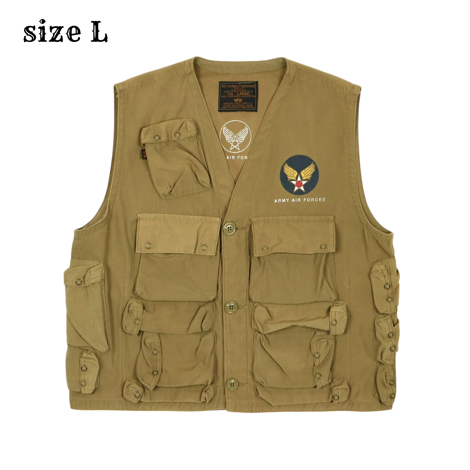 Alpha Industries Vintage Series C-1 Vest Size L