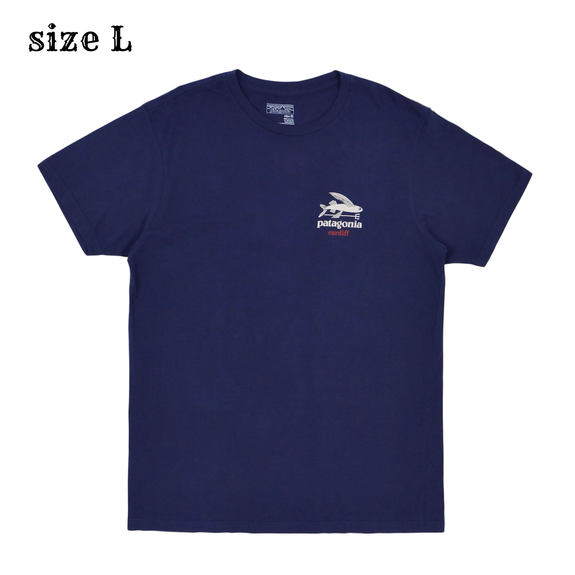 Patagonia Cardiff Store T-Shirt Made in USA Size L