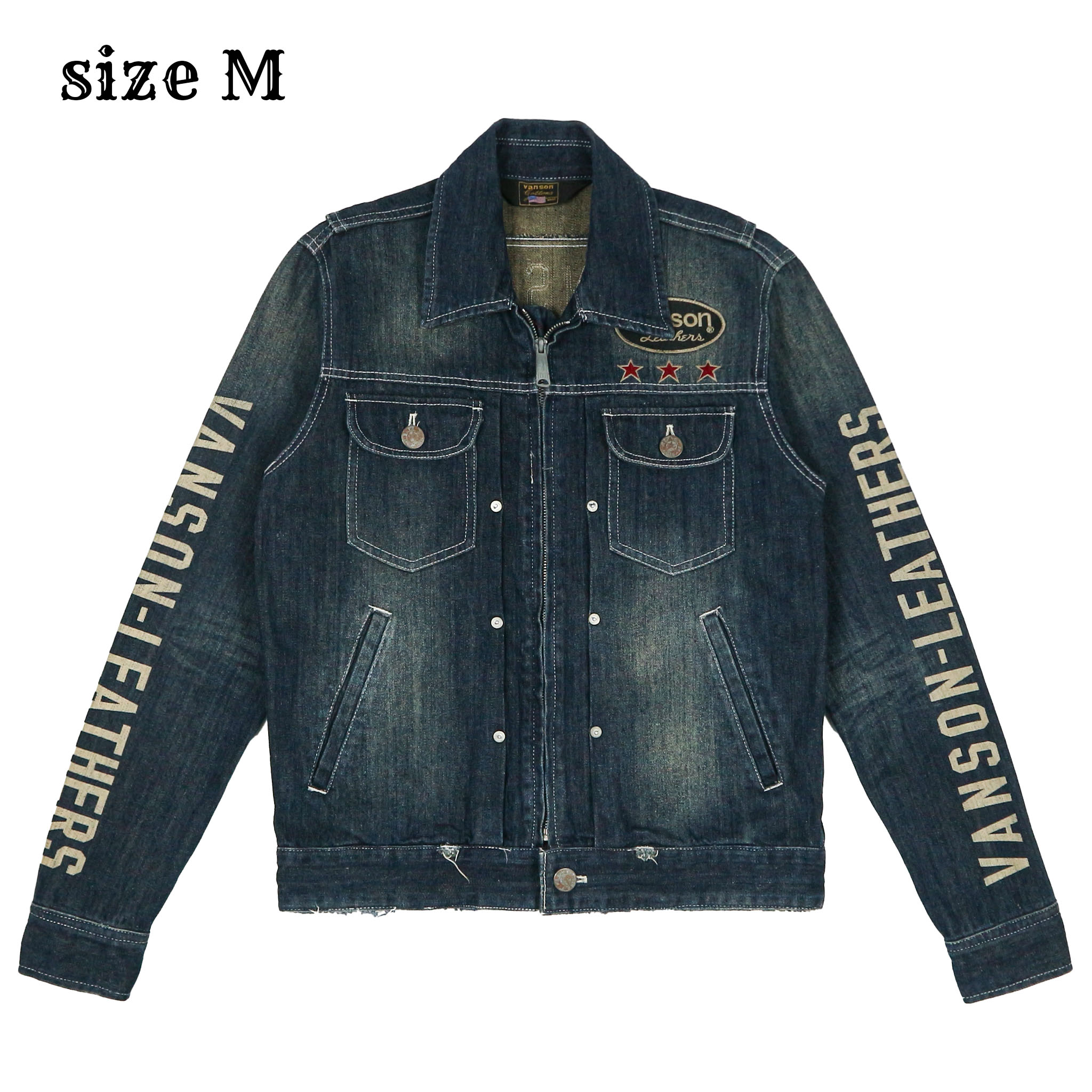 Vanson Japan Market Denim Jacket Size M