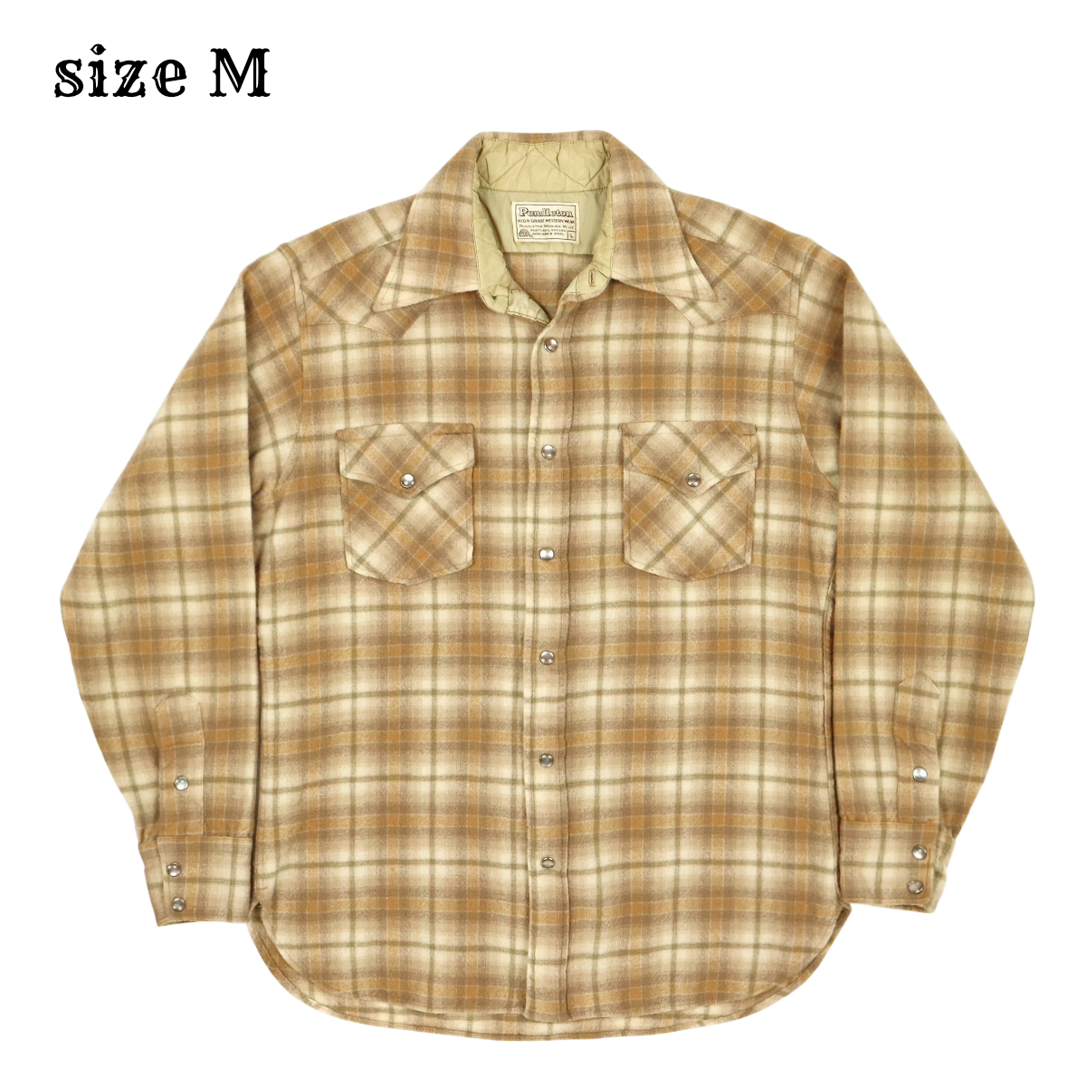Vintage 70s Pendleton Wool Western Shirt Size M