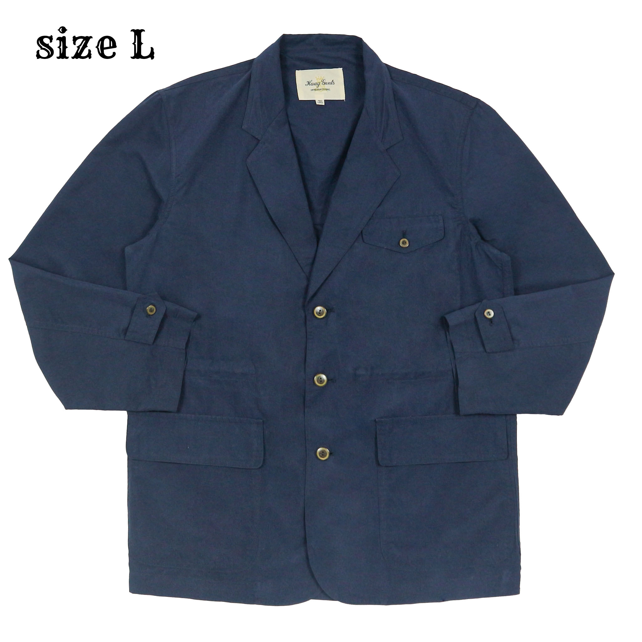 Haag Gents Navy Sport Jacket Size L