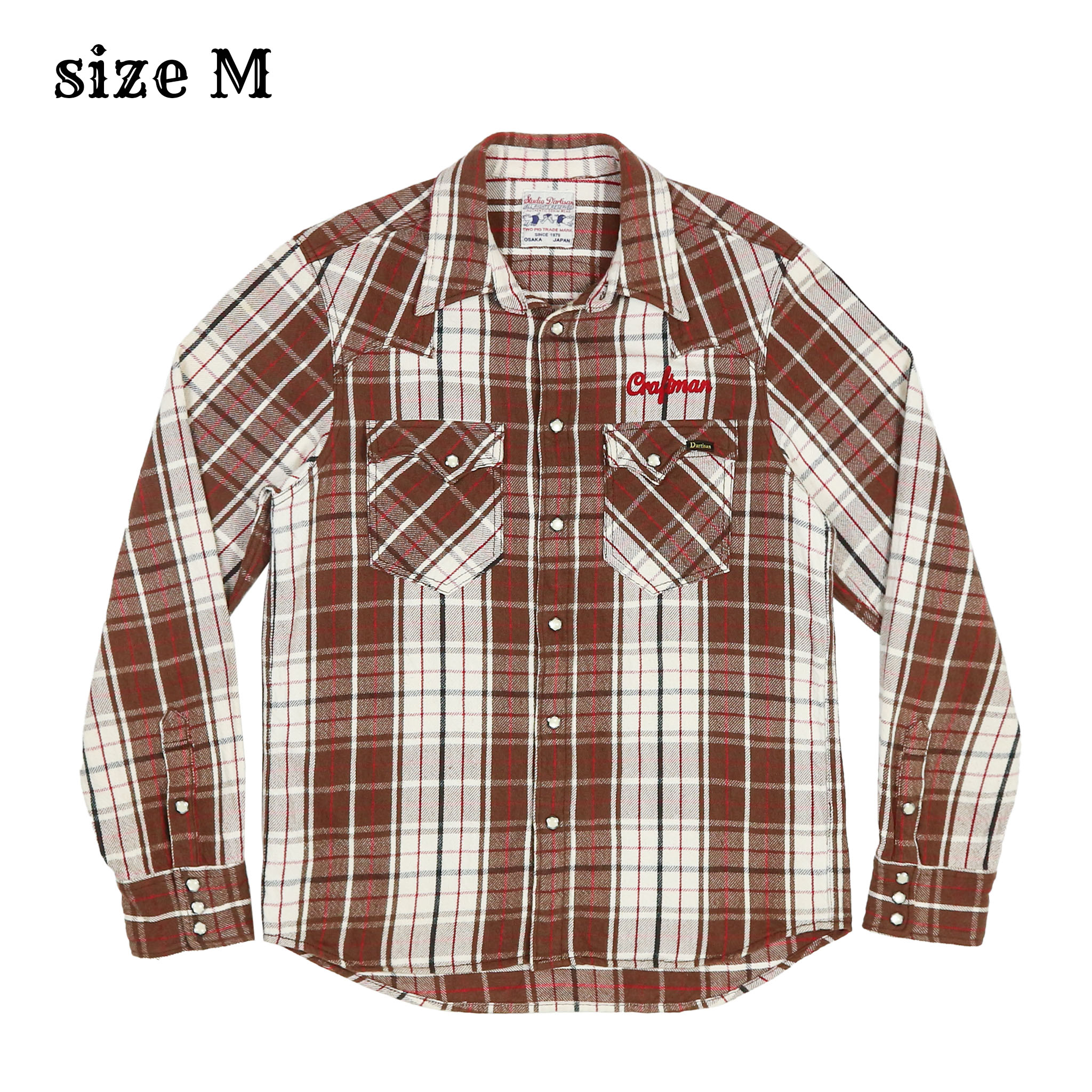 Studio D'Artisan Japan Flannel Western Shirt Size M
