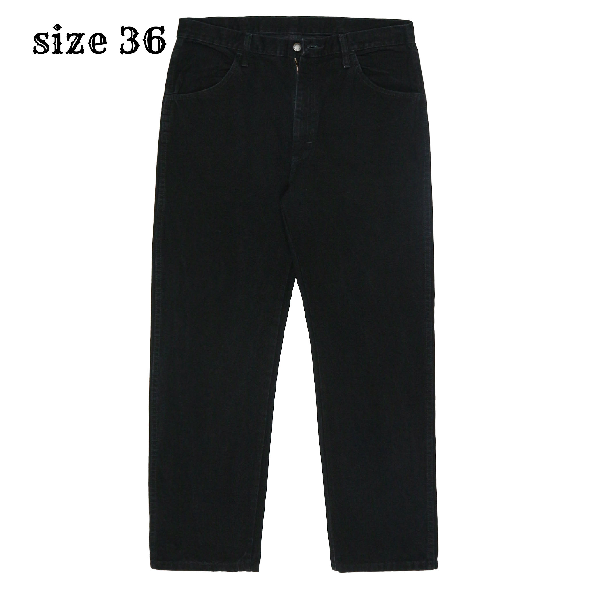 00s Rustler Black Denim Worker Jeans Size 36