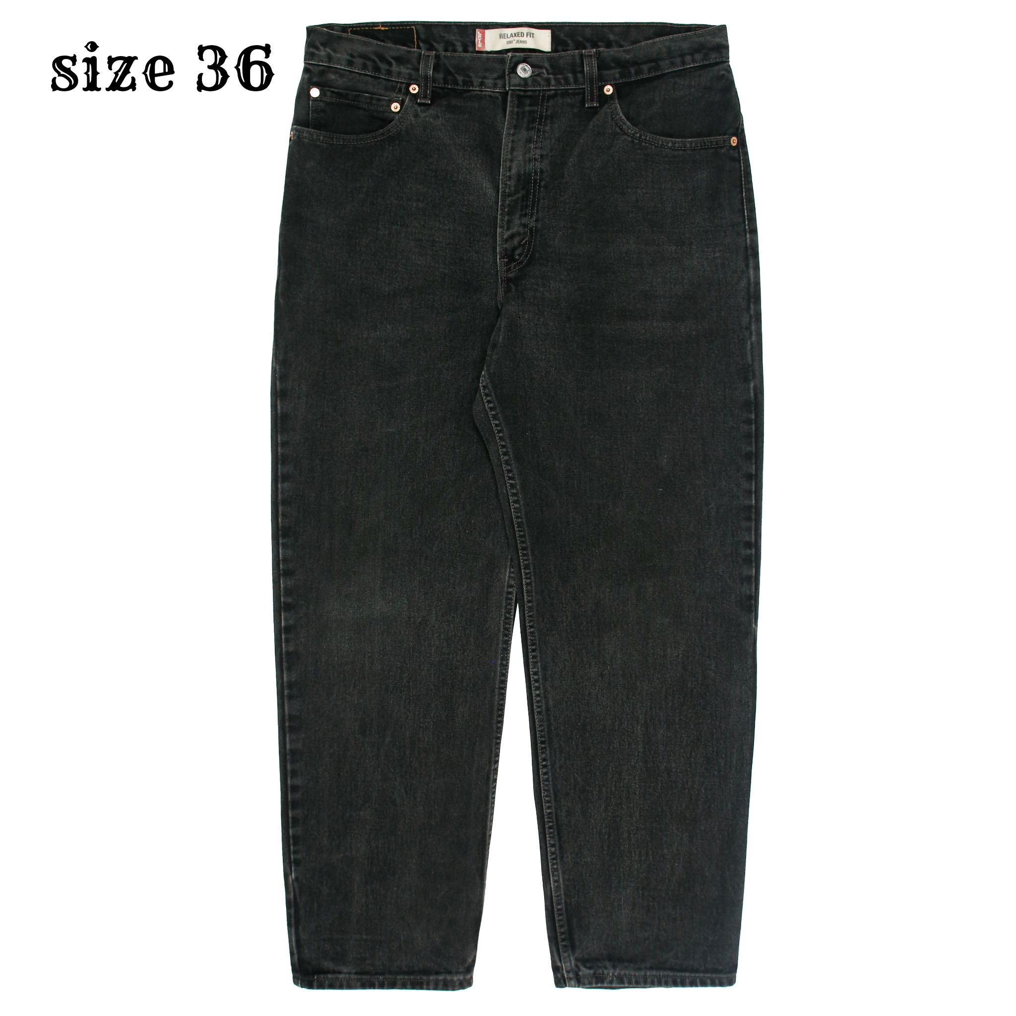 2000s Levi's 550 USA Black Denim Jeans Size 36