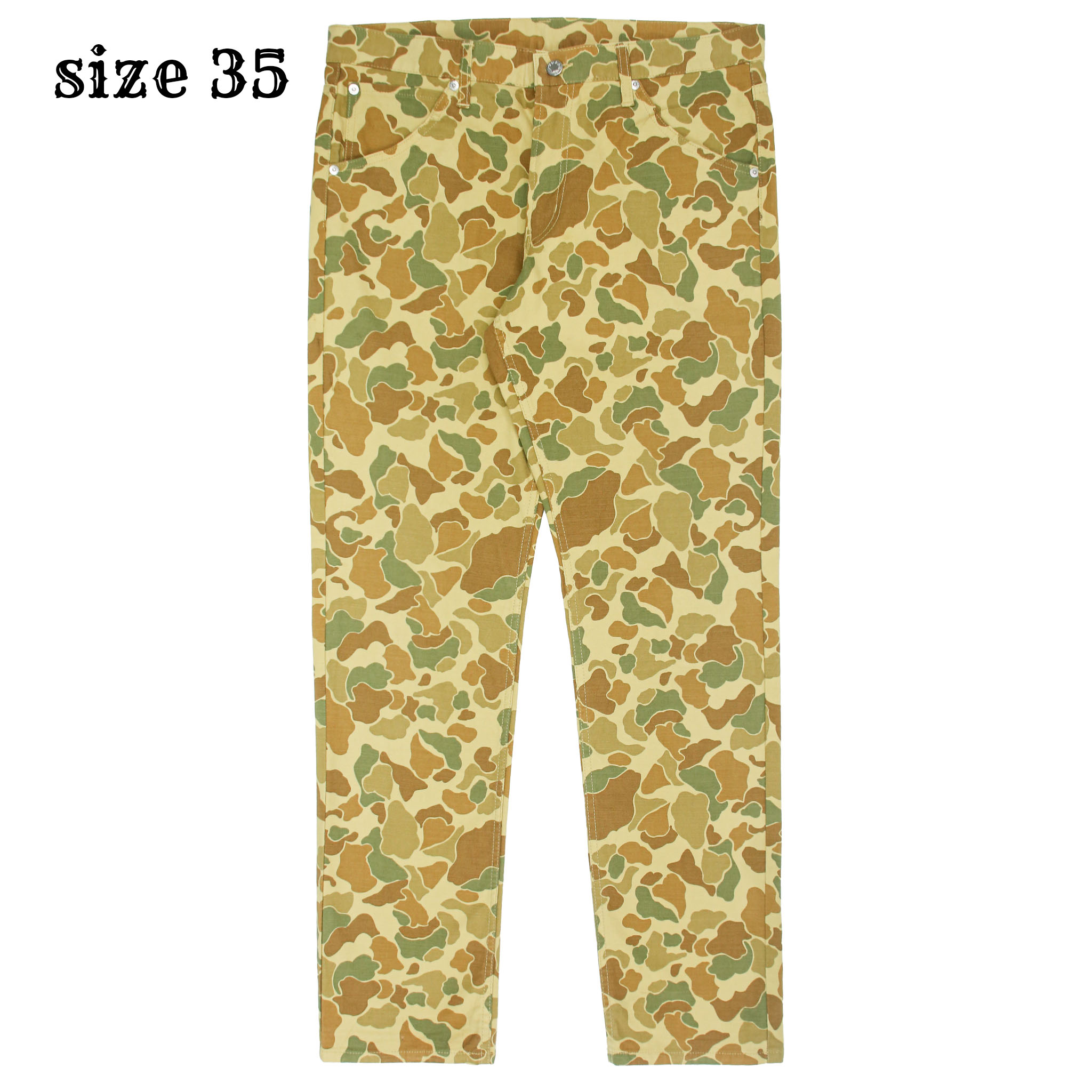 Johnbull Made in Japan Frog Camo Jeans Size 35