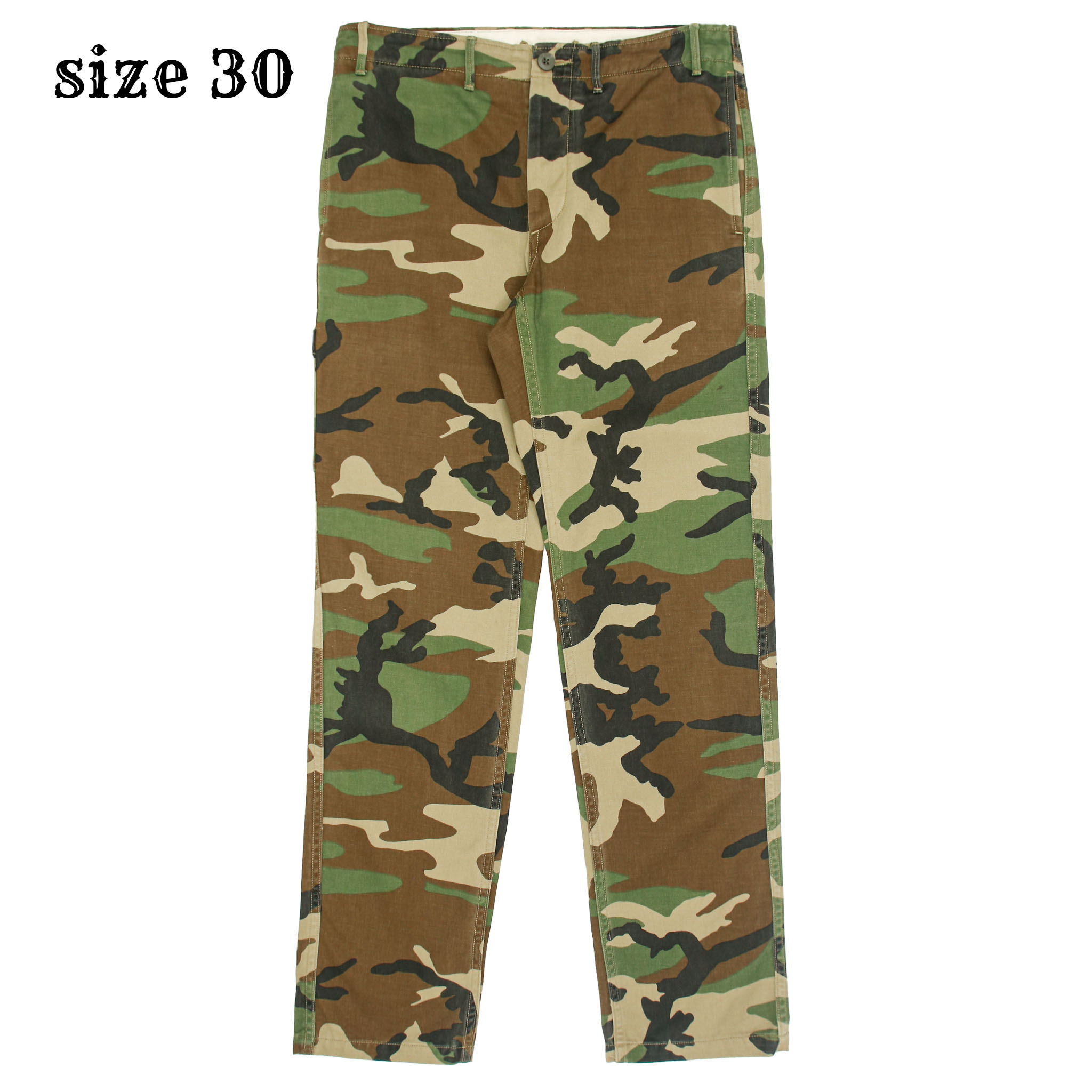 United Arrows GLR Woodland Camo Pants Size 30