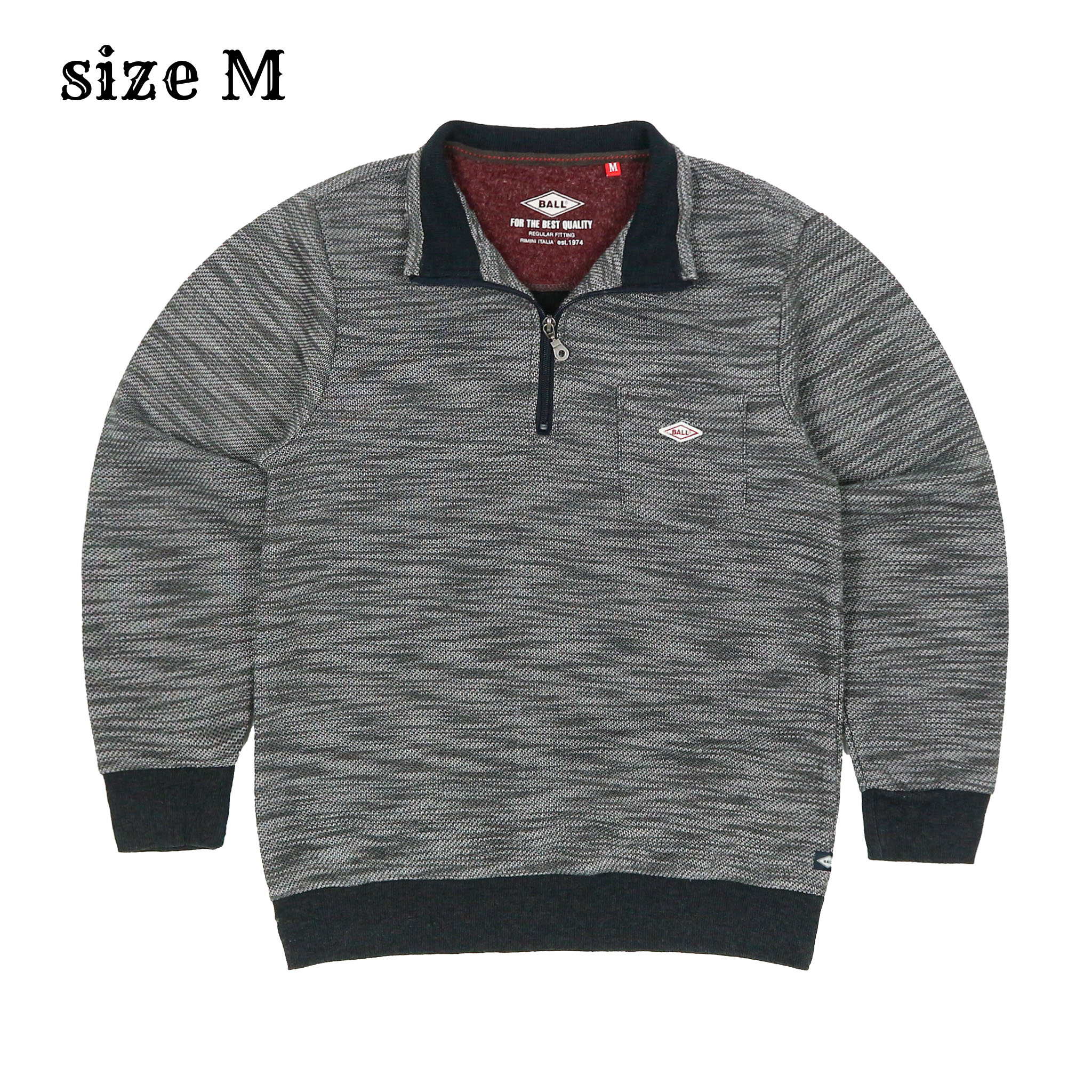 Ball 1/4 Zip Sweatshirt Size M