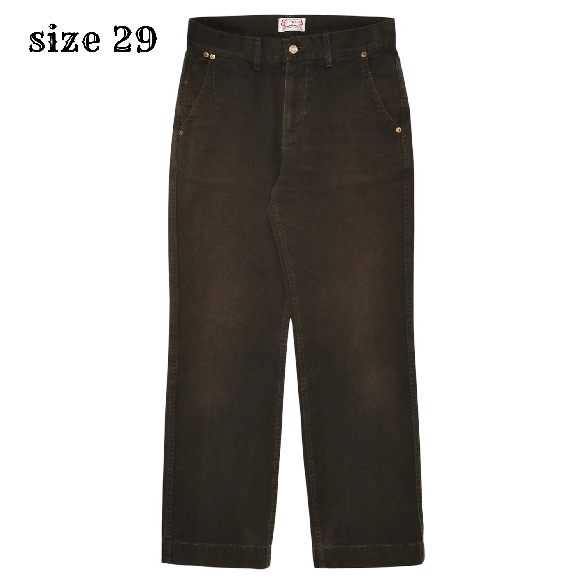 Americana x GLR Japan Brown Work Pants Size 29