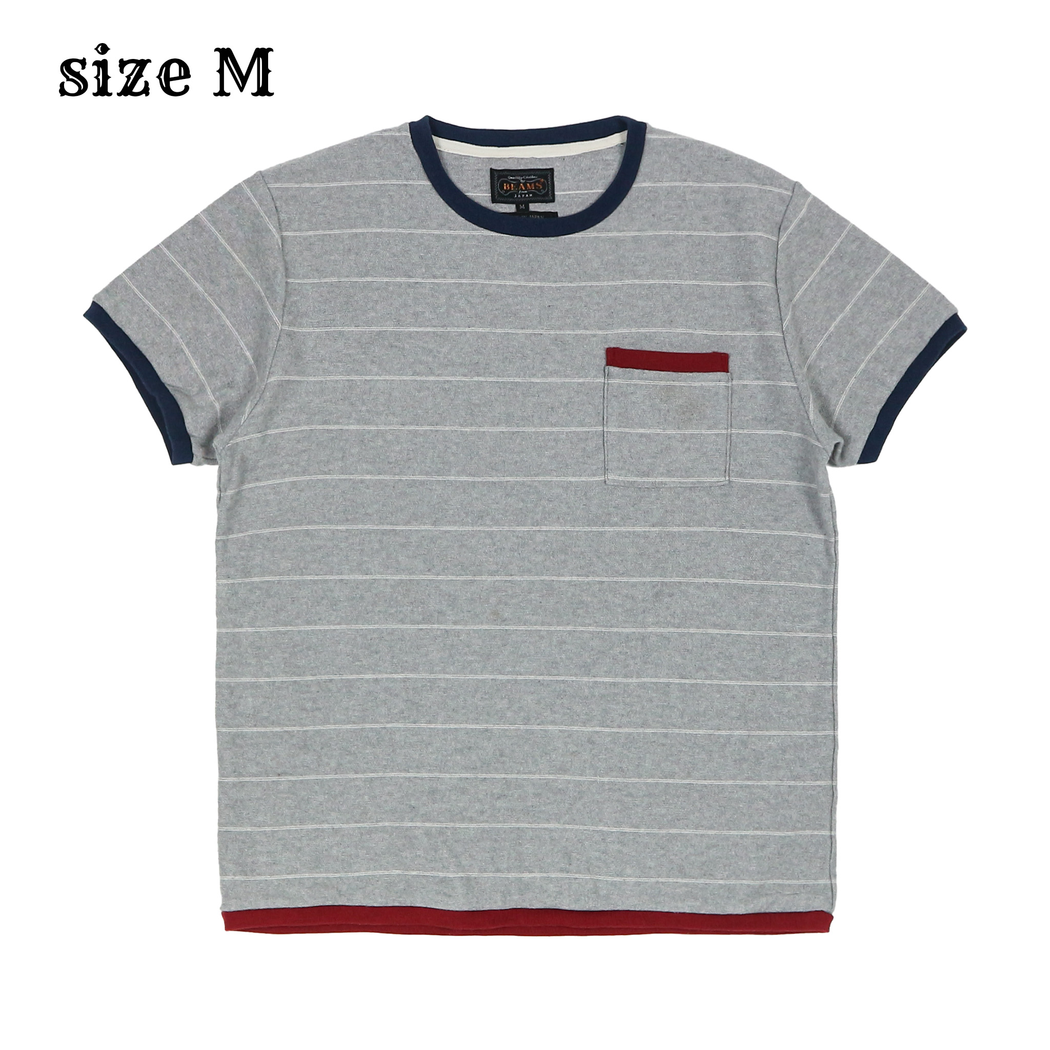Beams Plus Made in JP Ringer T-Shirt Size M