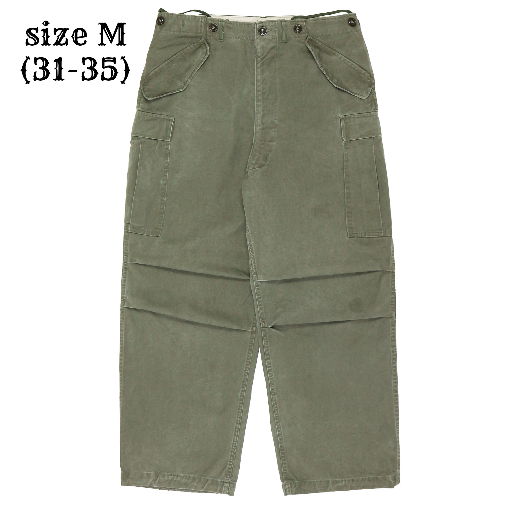 Vintage U.S. Army M-51 Field Trousers Size M-R (31-35)