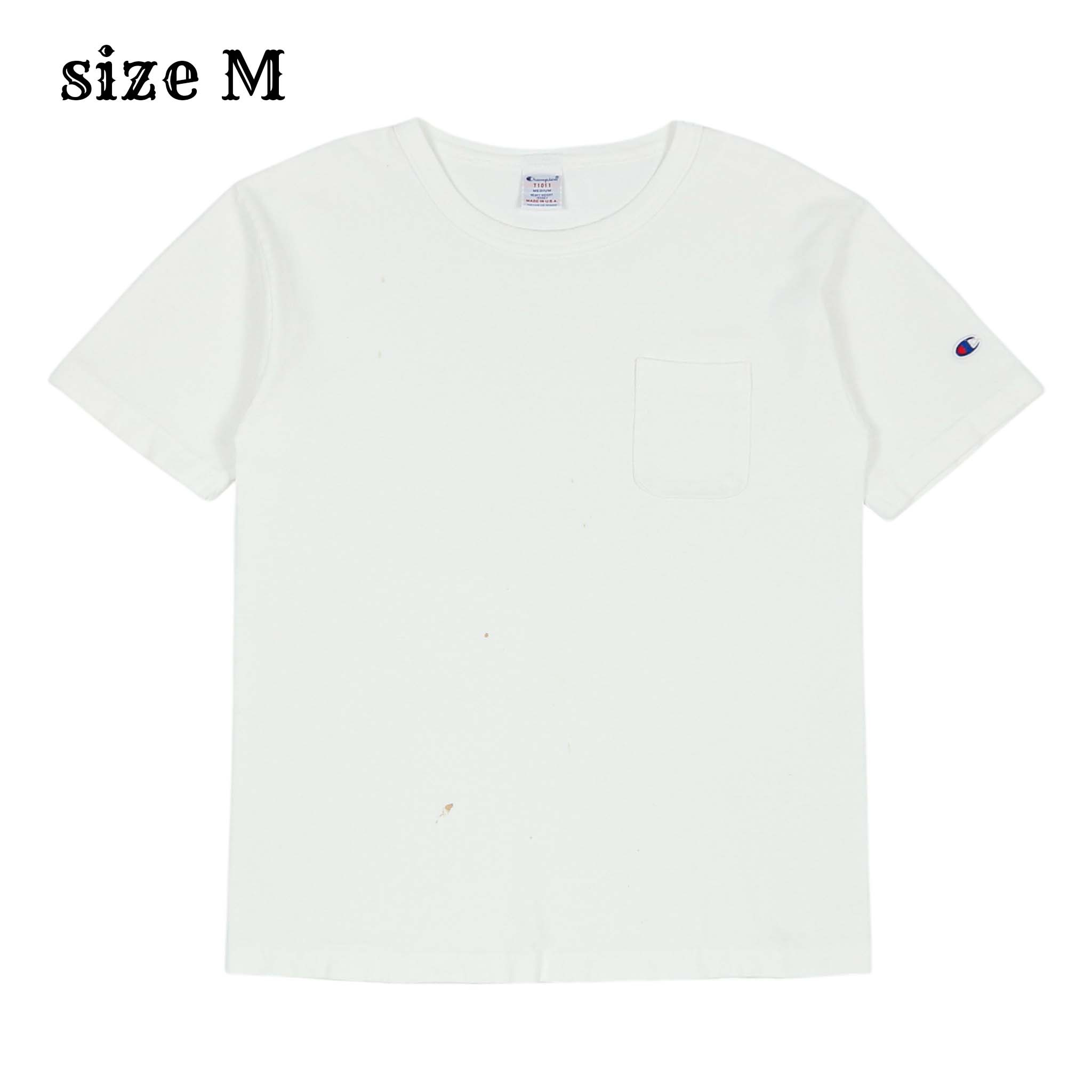 Champion T1011 Made in USA Pocket T-Shirt Size M