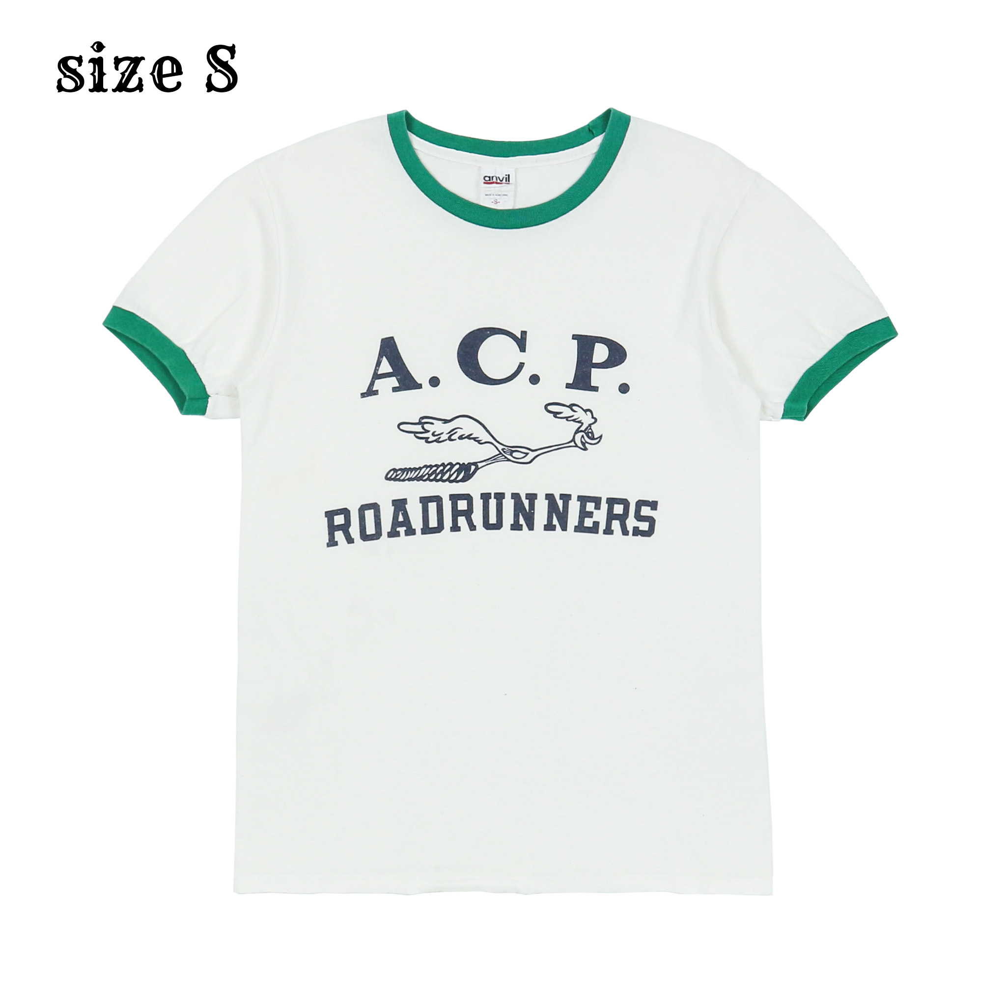 00s Anvil Road Runners Ringer T-Shirts Size S