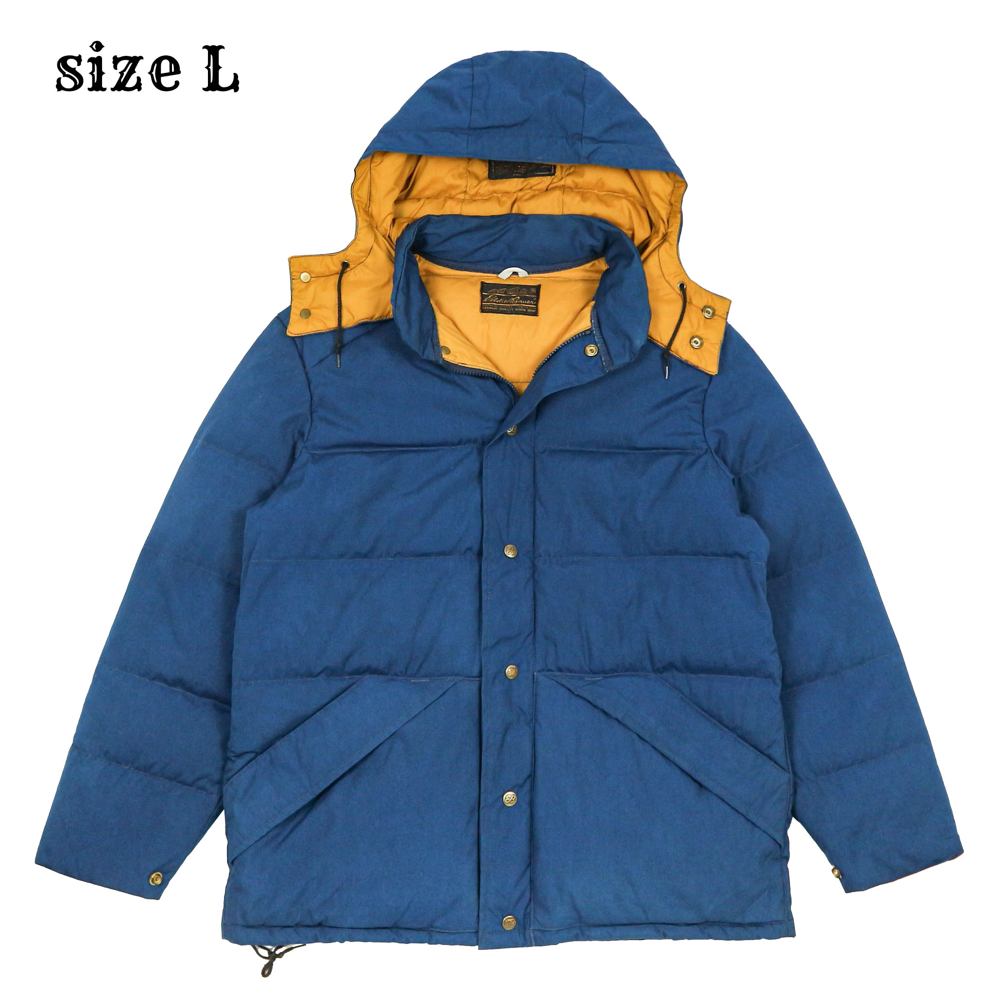 Vintage 80s Eddie Bauer Hooded Down Jacket Size L
