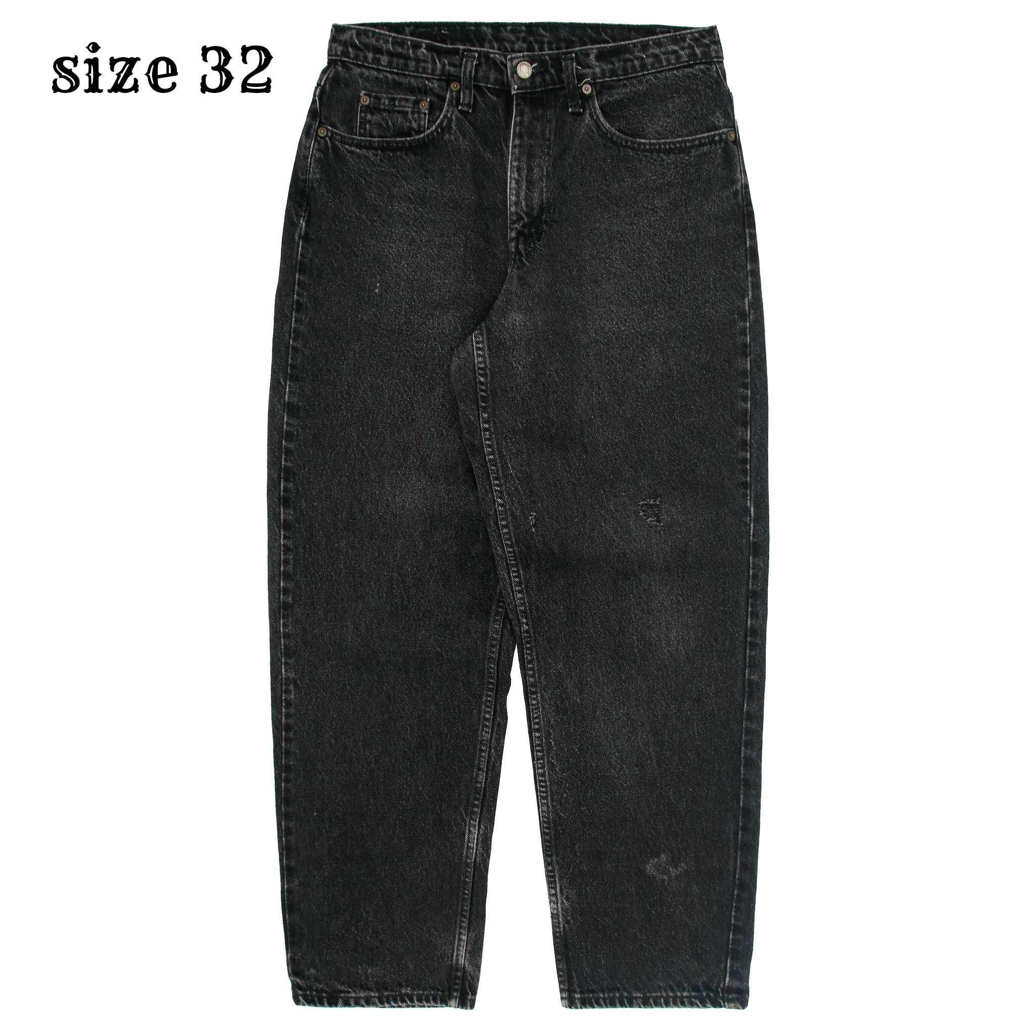 90s Levi's 535 Canada Black Denim Jeans Size 32