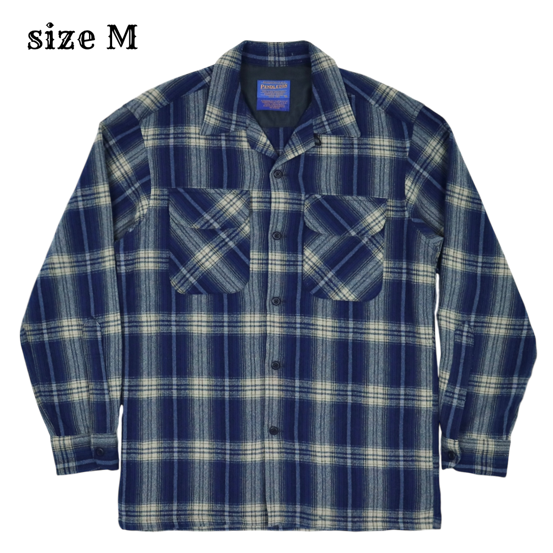 Pendleton Wool Plaid Board Shirt Size M