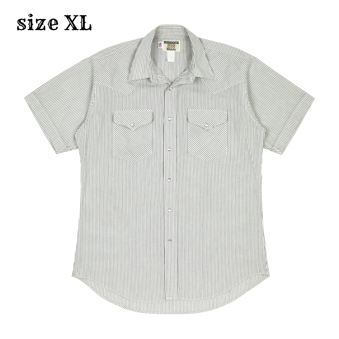 Vintage Ruddock USA S/S Western Shirt Size XL