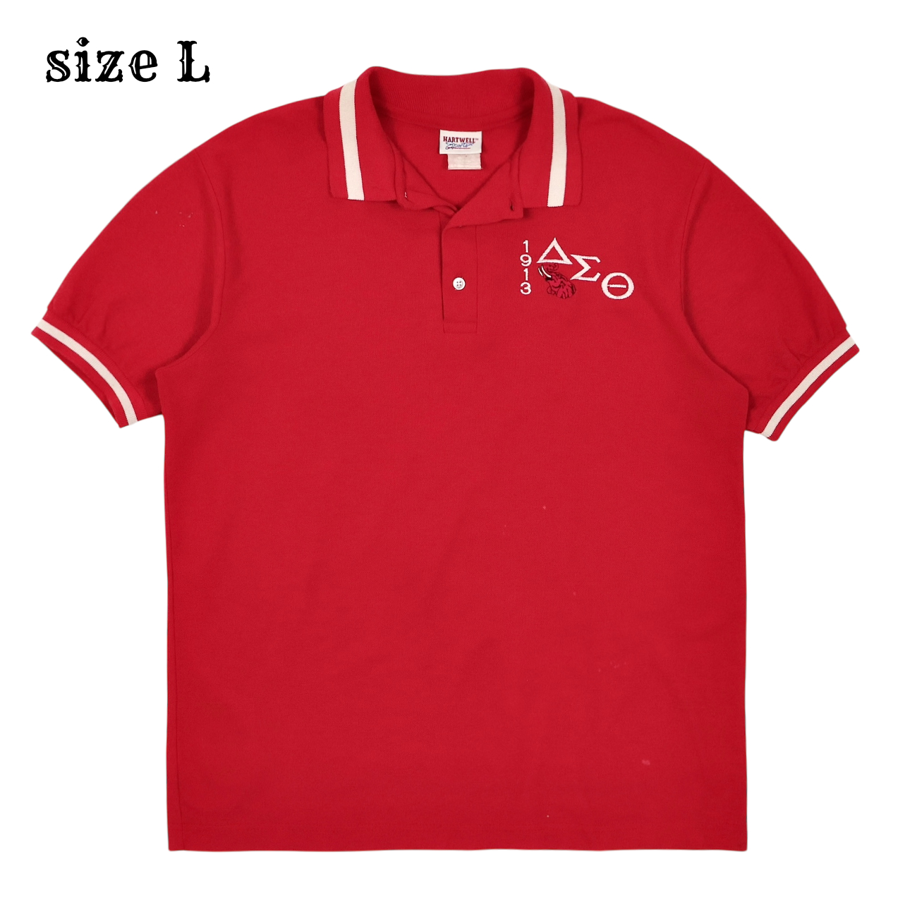 Vintage Hartwell USA Pique Polo Shirt Size L
