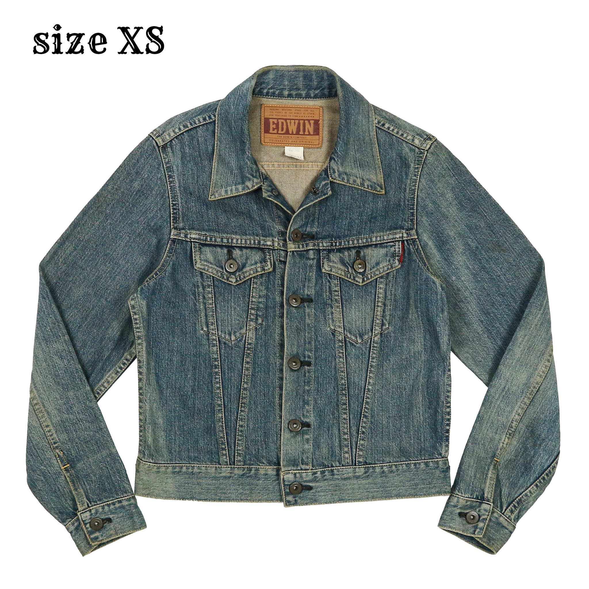 Edwin Made in Japan Type 3 Denim Jacket Size XS