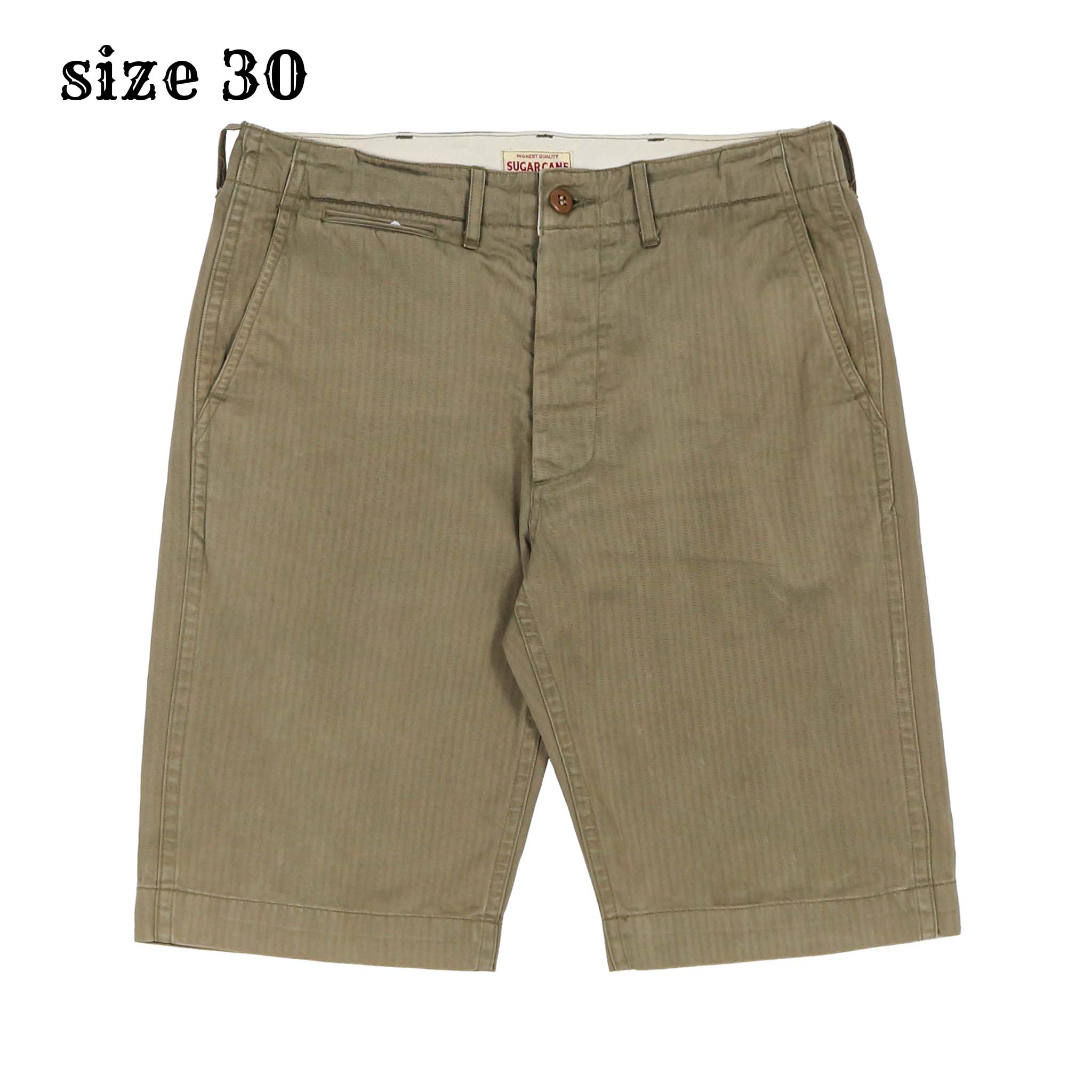 Sugar Cane Japan Herringbone Shorts Size 30