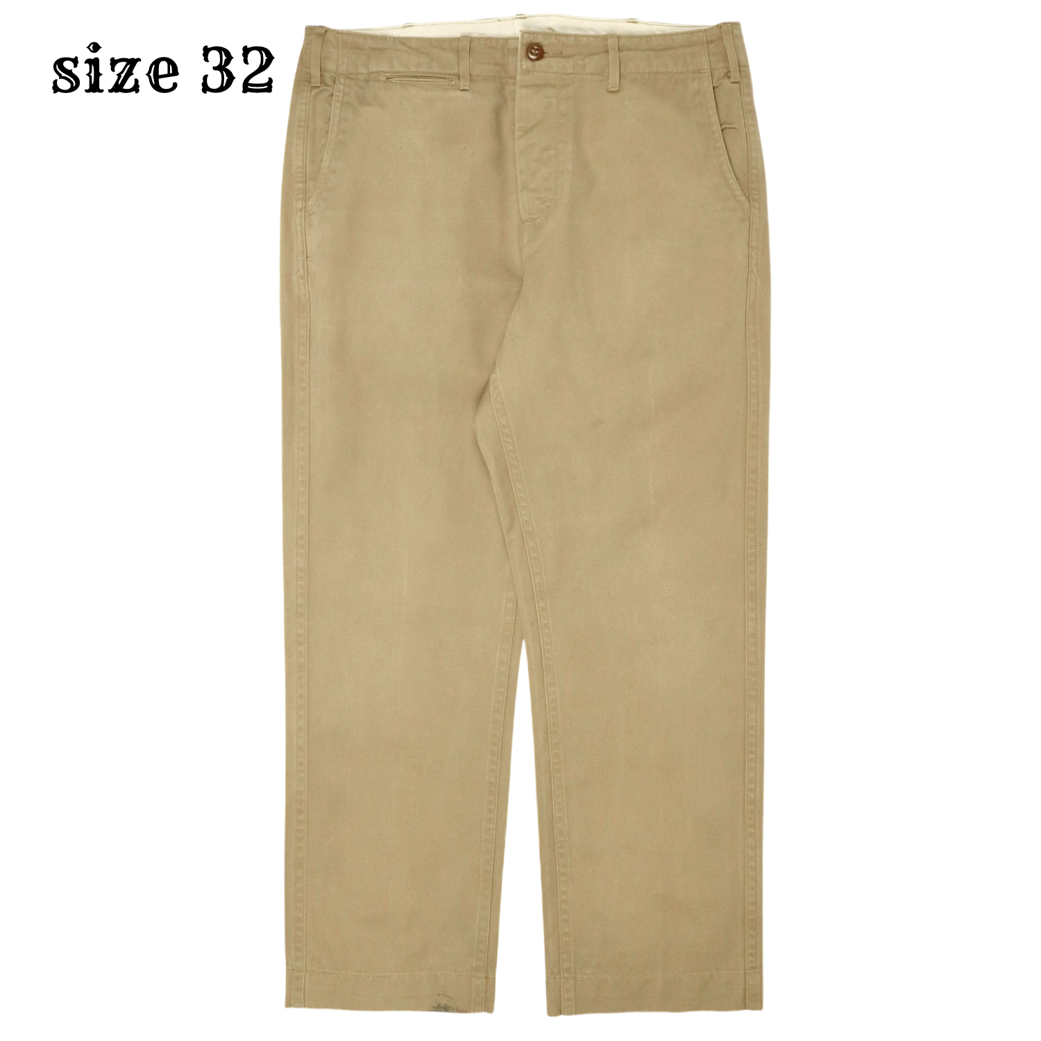 Beams Japan Military Khaki Trousers Size 32