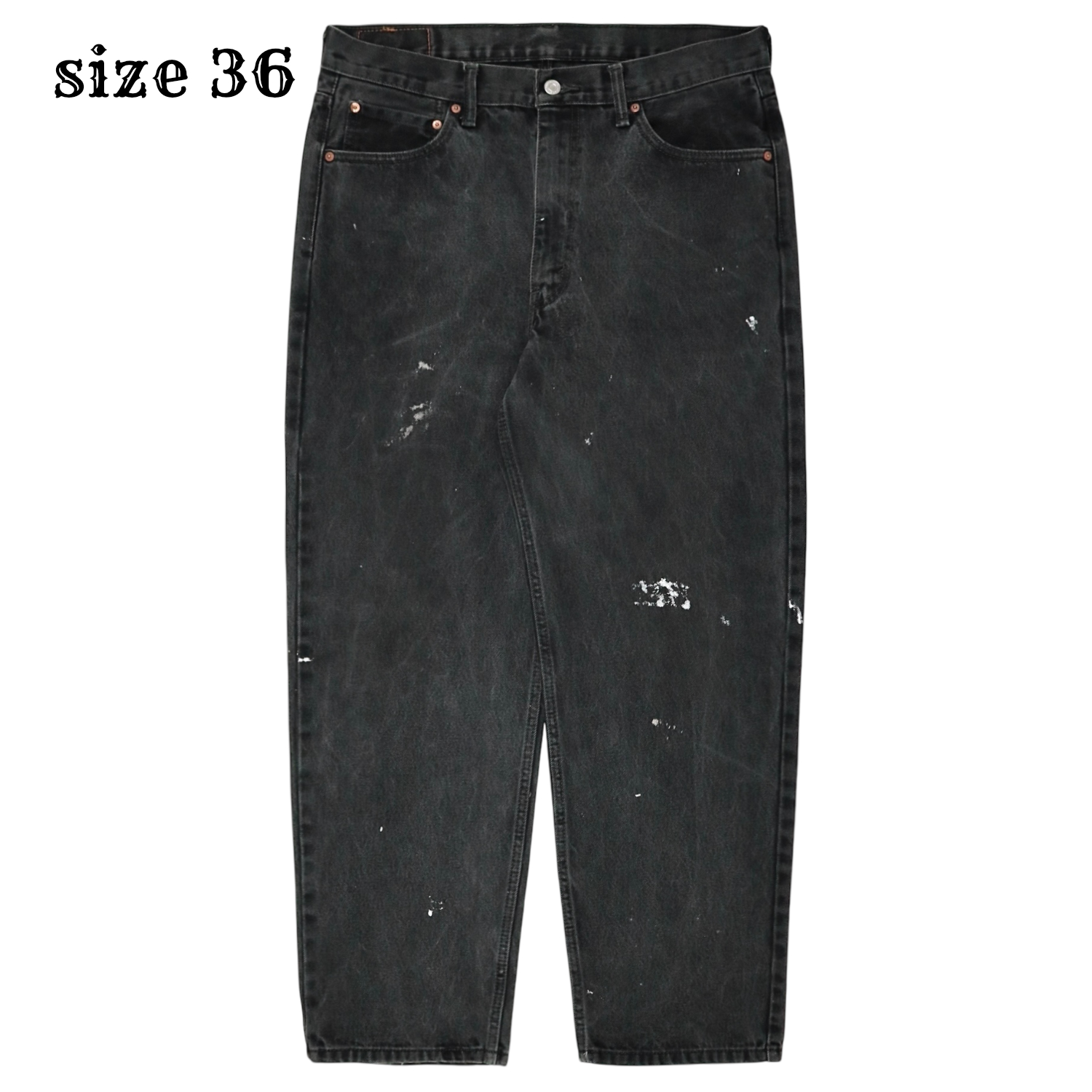 2010s Levi's 550 Black Denim Jeans Size 36
