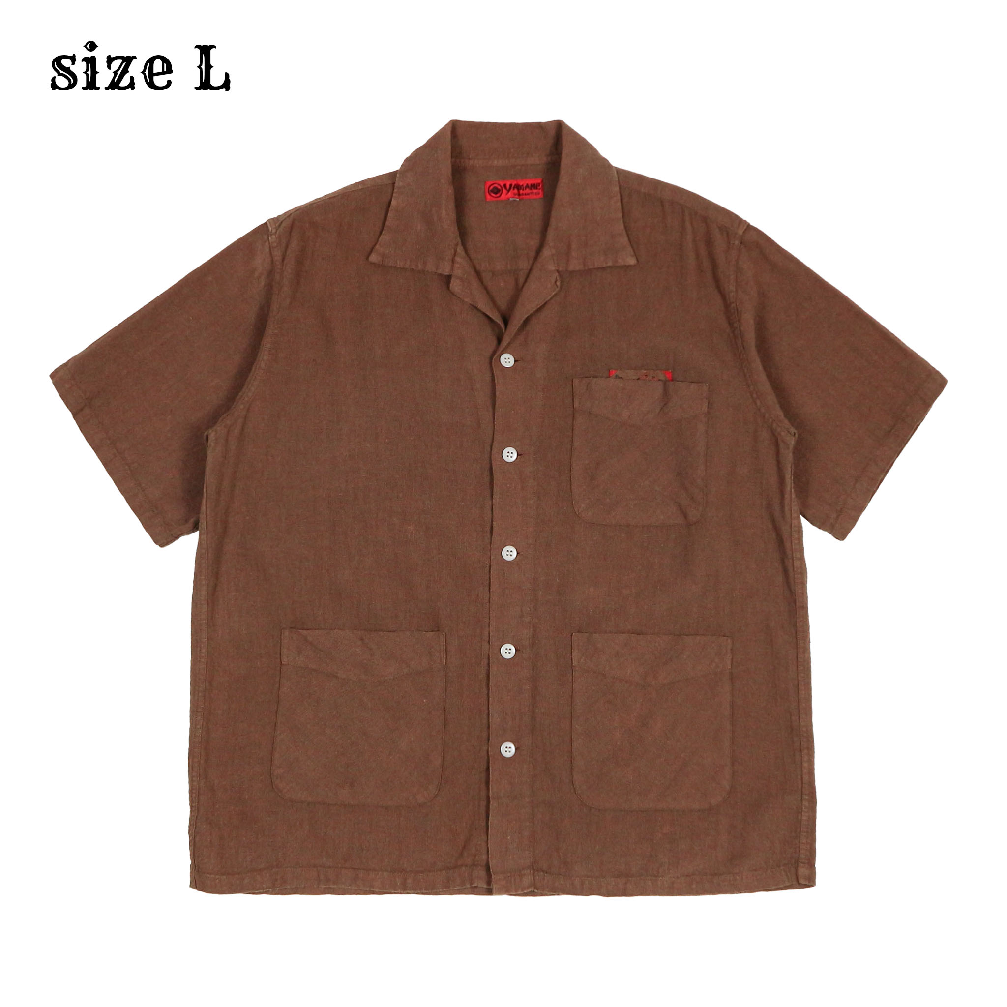 Old Evisu Yamane Label Linen S/S Shirt Size L