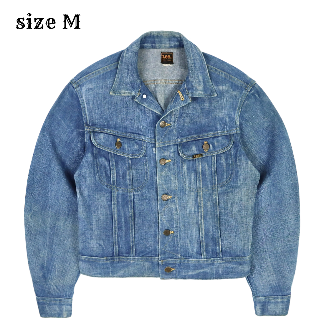 Vintage 80s Lee 220 Denim Jacket Size M