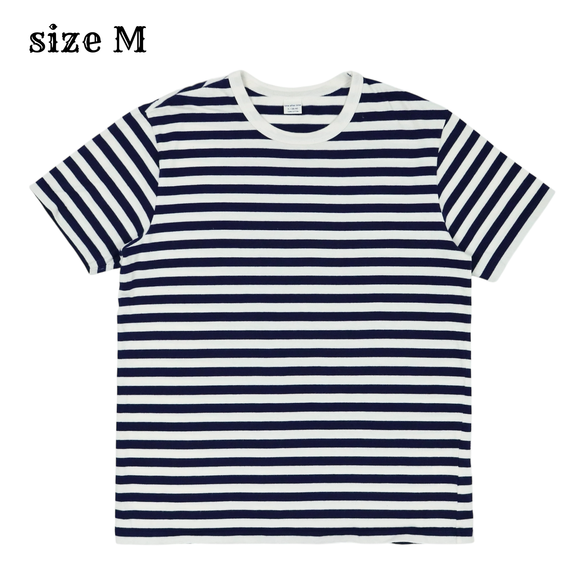 time after time Stripe Tee Shirt Size M