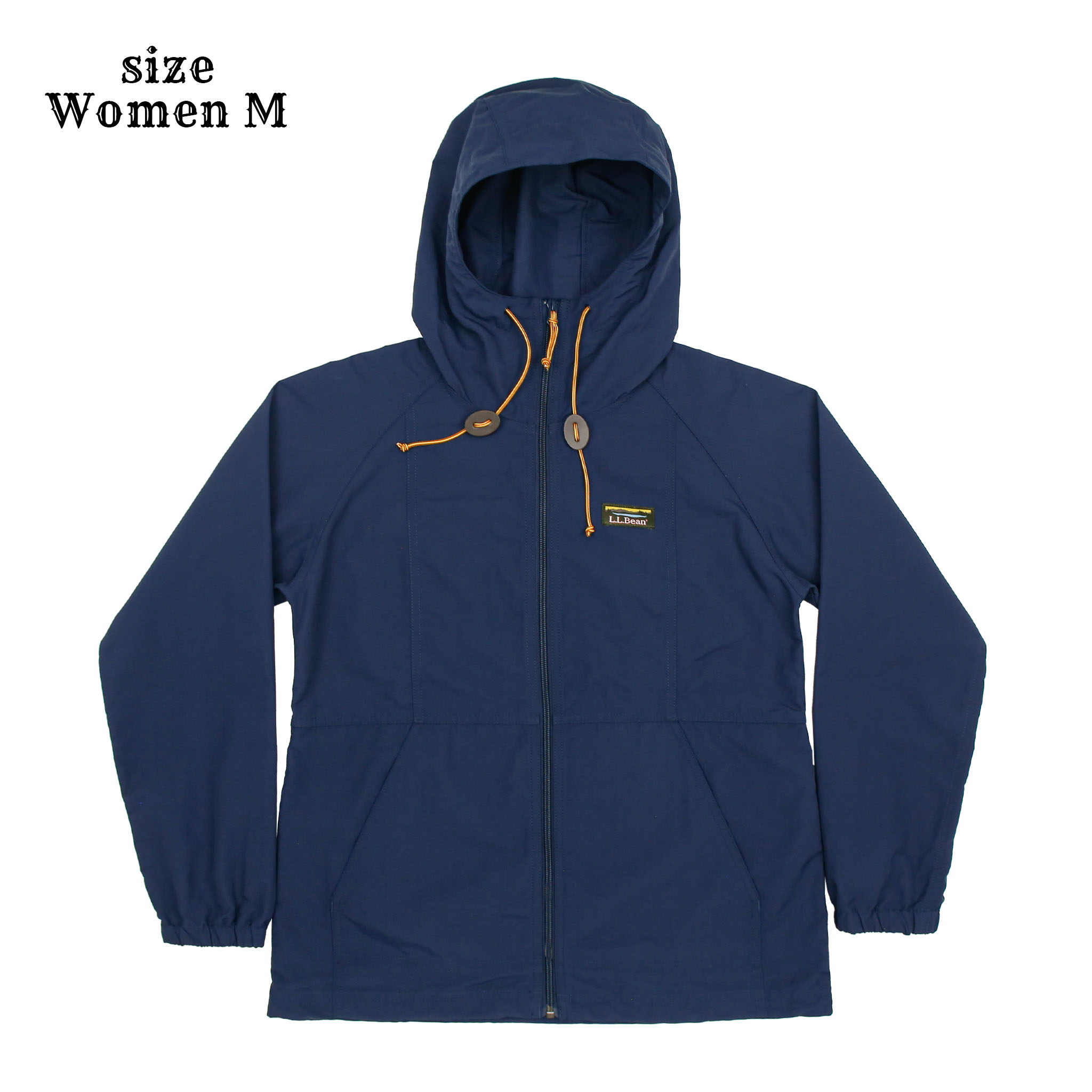 L.L.Bean Nylon Hooded Jacket Women Size M