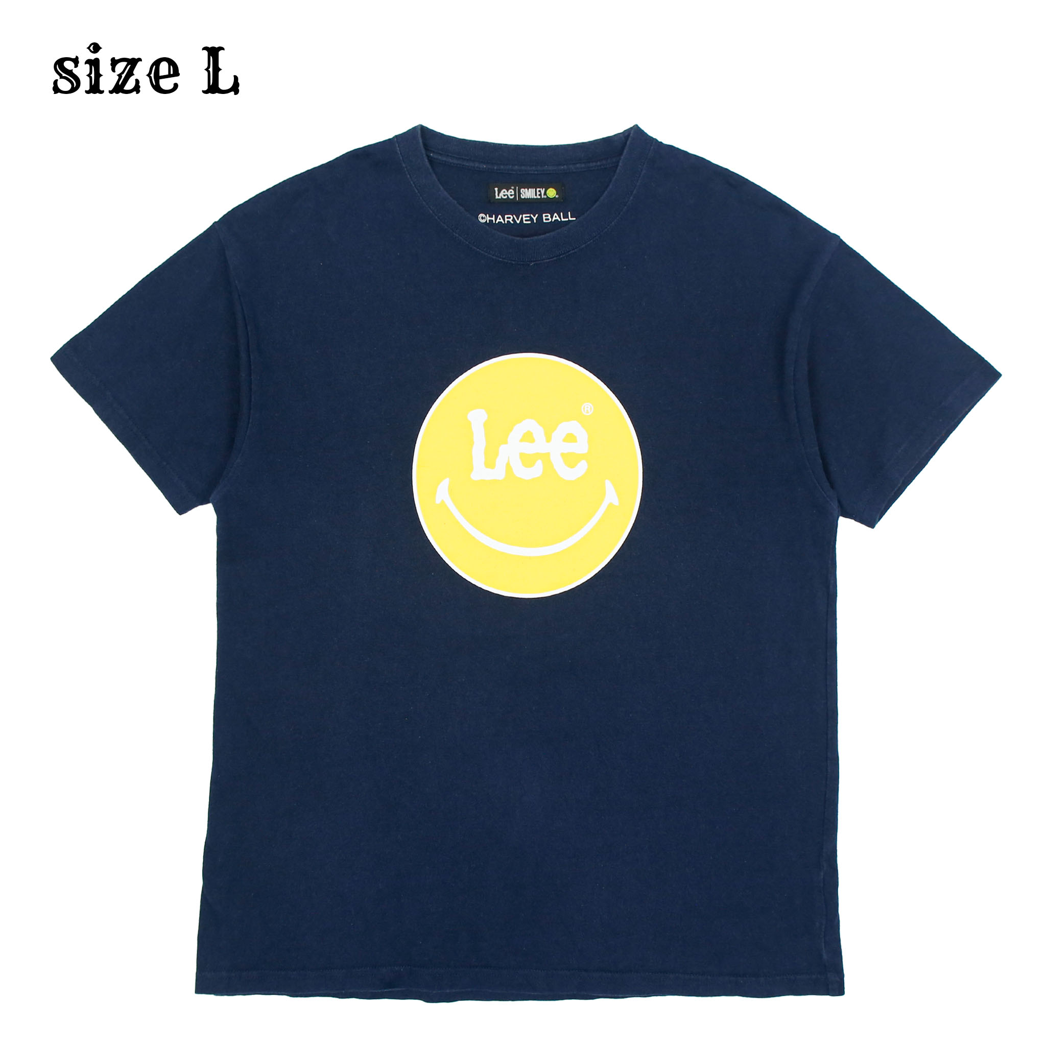 Lee Harvey Ball Smiley Graphic T-Shirt Size L