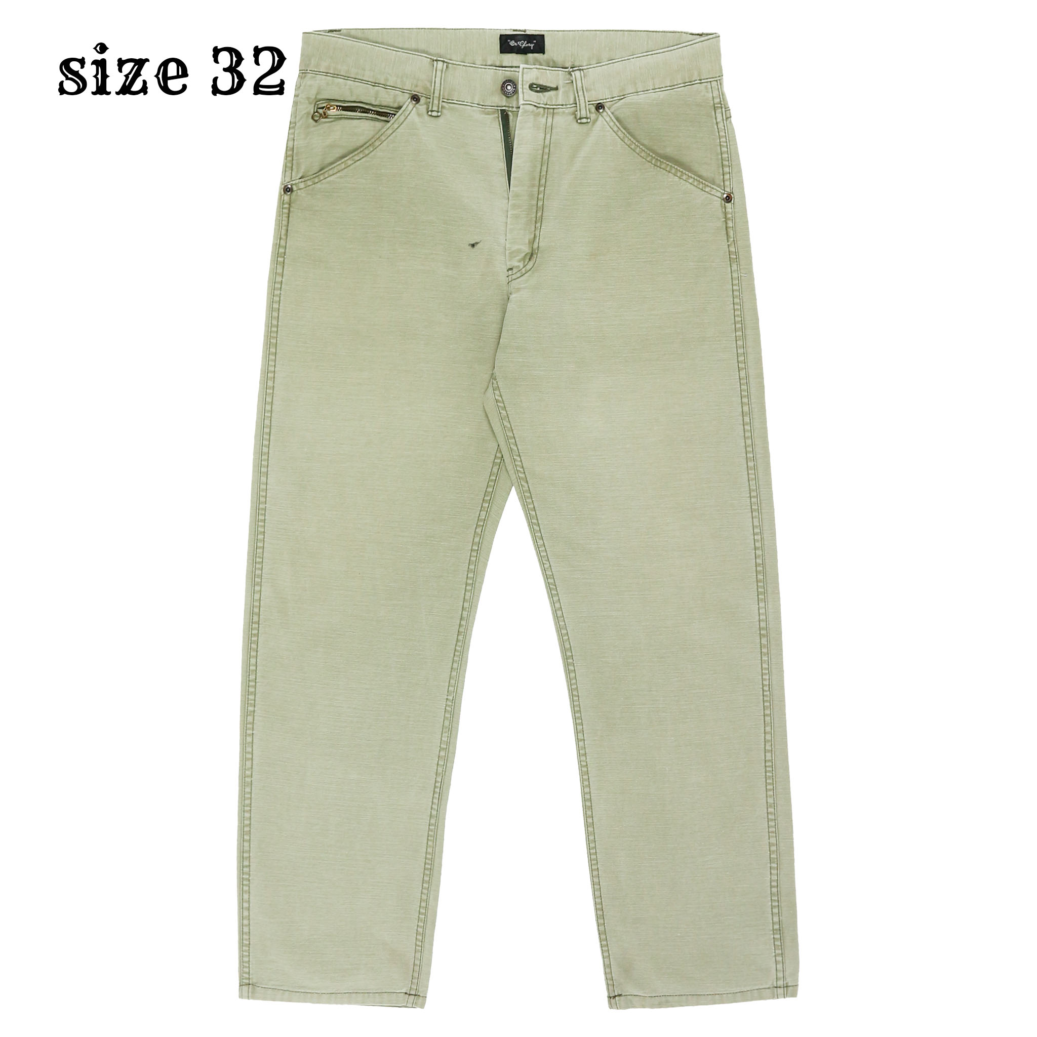Or Glory Japan Made Olive Sateen Pants Size 32