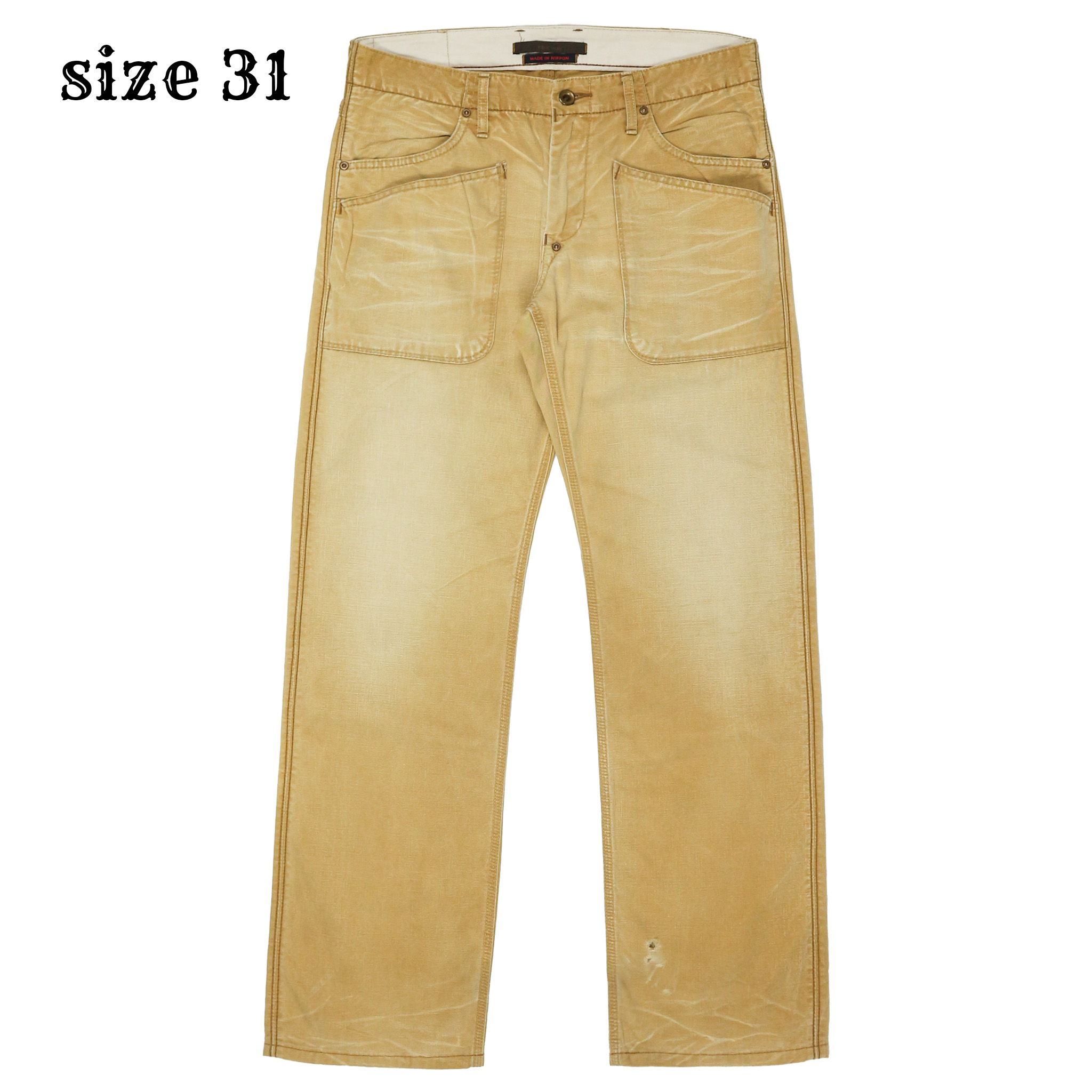 Blue Way Made in JP Canvas Utility Pants Size 31
