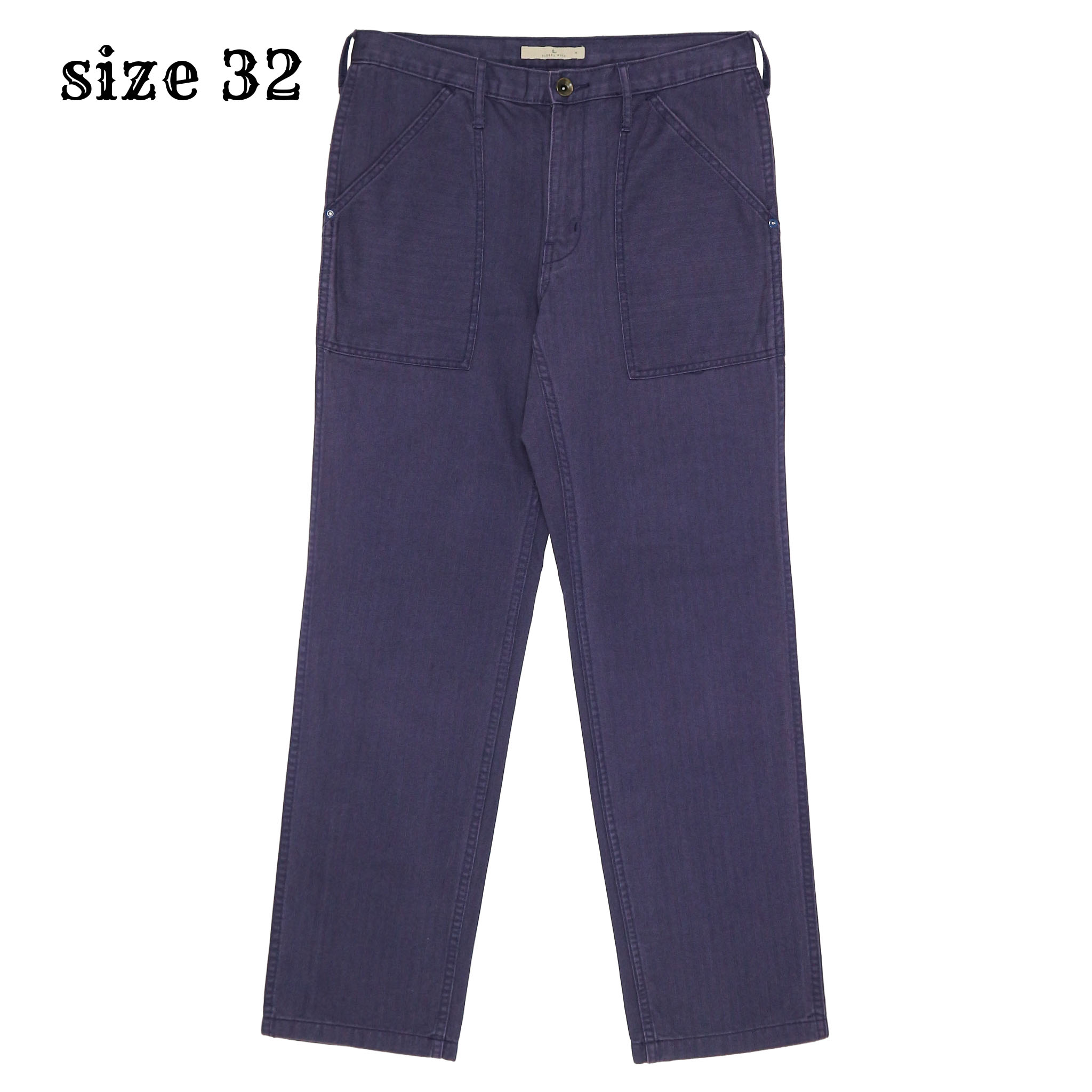 Global Work Purple Herringbone Baker Pants Size 32