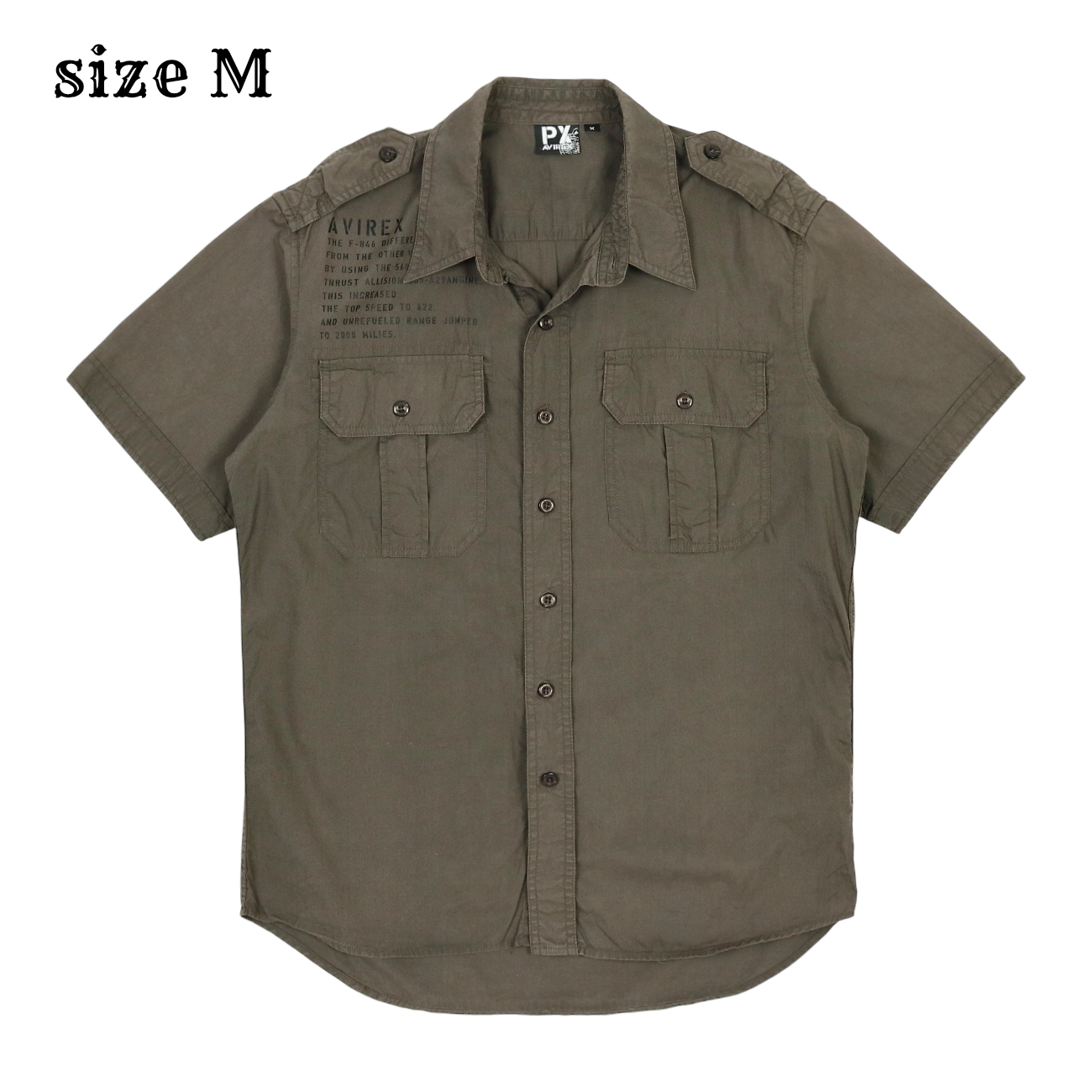 Avirex Company Graphic S/S Shirt Size M