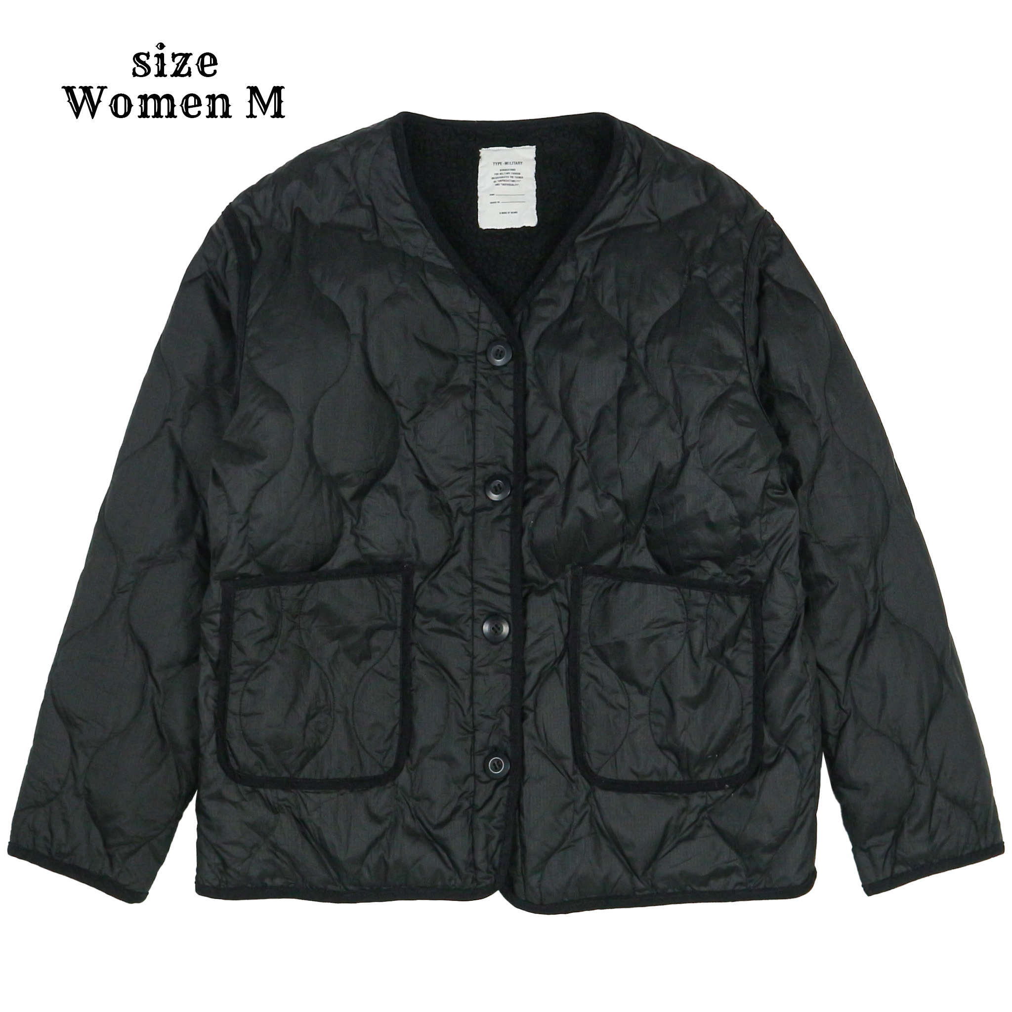 B:Ming by Beams Quilted Sherpa-lined Jacket Women Size M