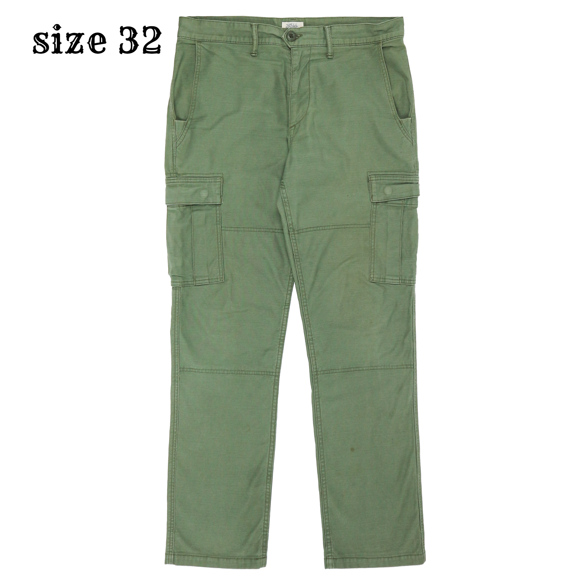 Spell Bound Japan Made Olive Cargo Pants Size 32