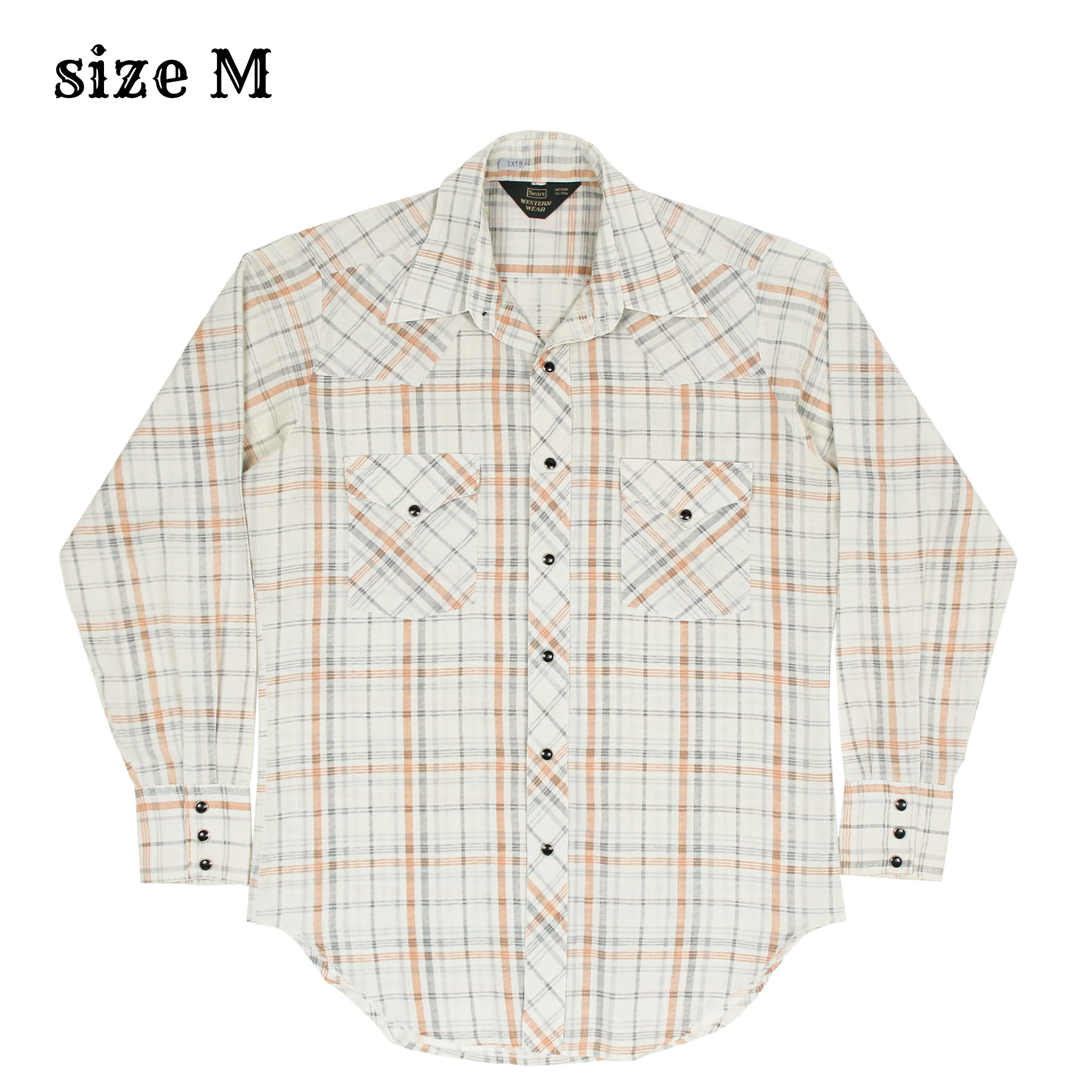 80s Sears USA Vintage Western Shirt Size M