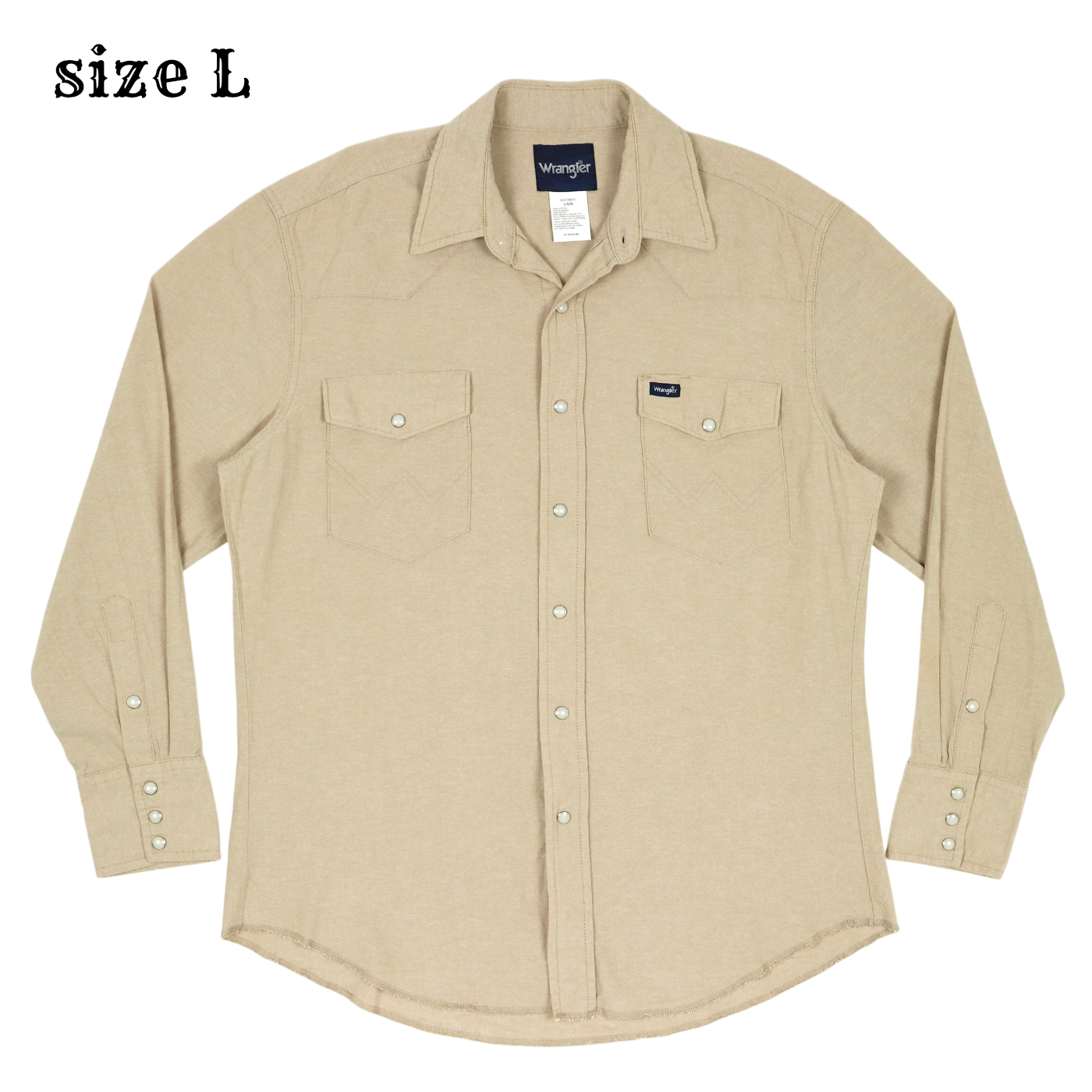 90s Wrangler Long-sleeve Western Shirt Size L