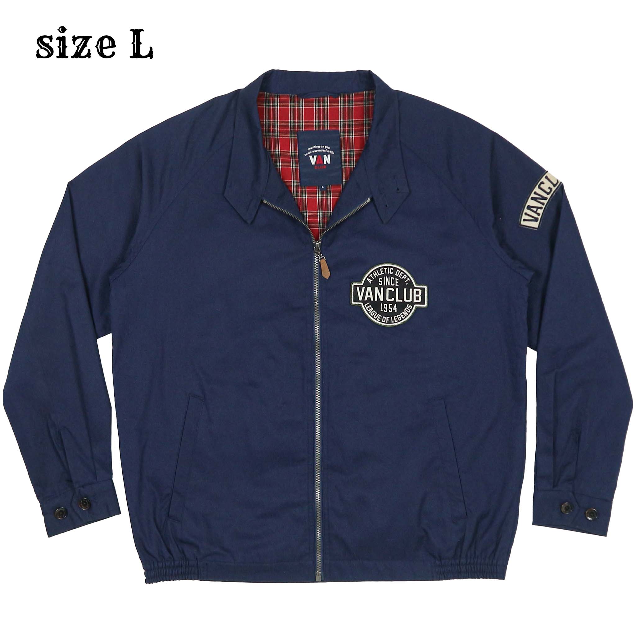 VAN Club Japan Navy Harrington Jacket Size L