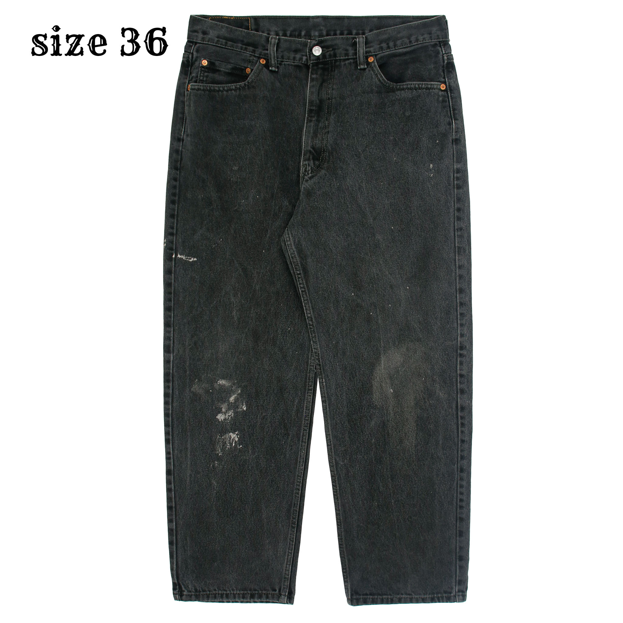 2010s Levi's 550 Black Denim Jeans Size 36