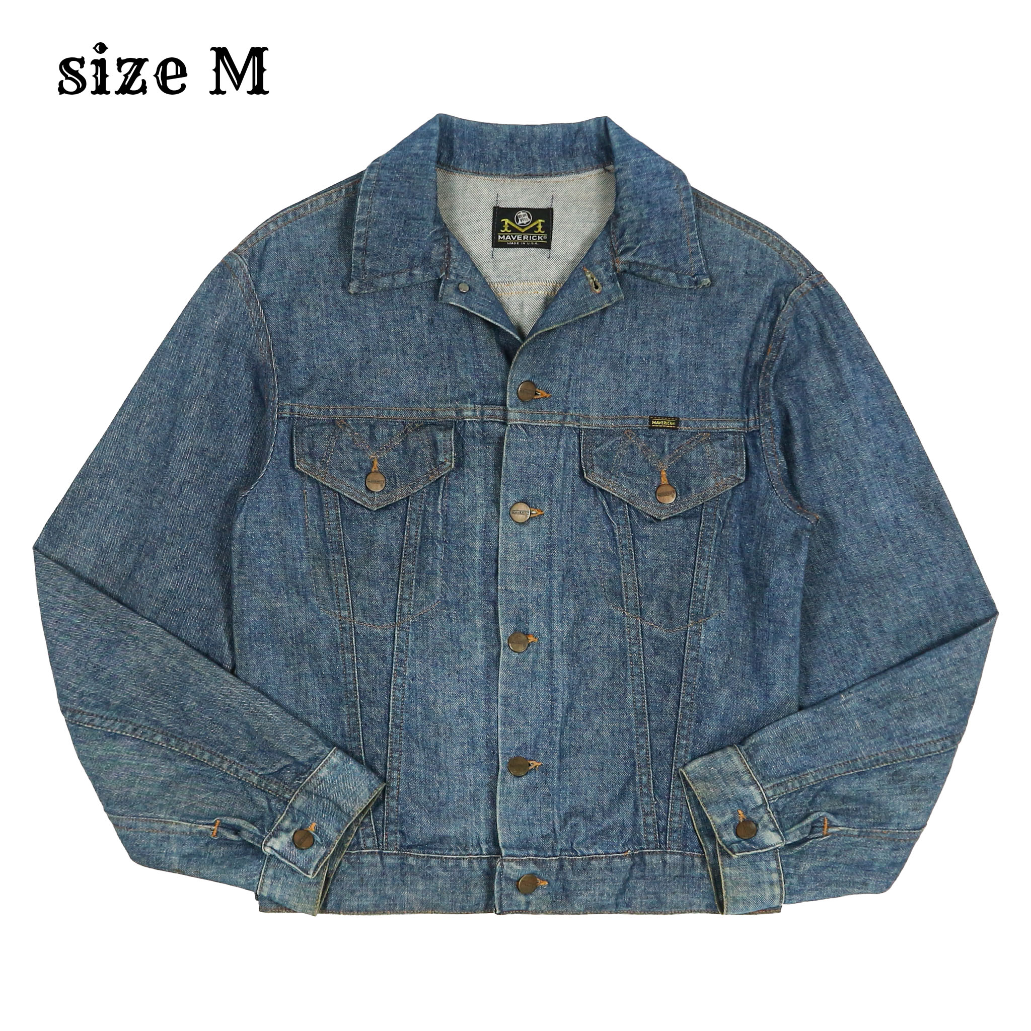 Vintage 70s Maverick Blue Bell Denim Jacket Size M