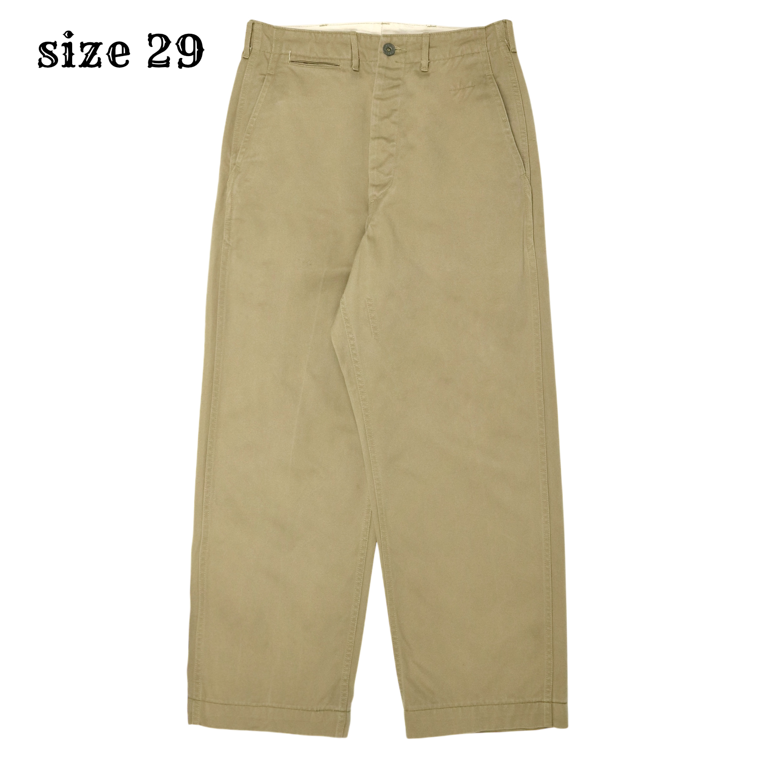 Buzz Rickson’s Military Khaki Trousers Size 29